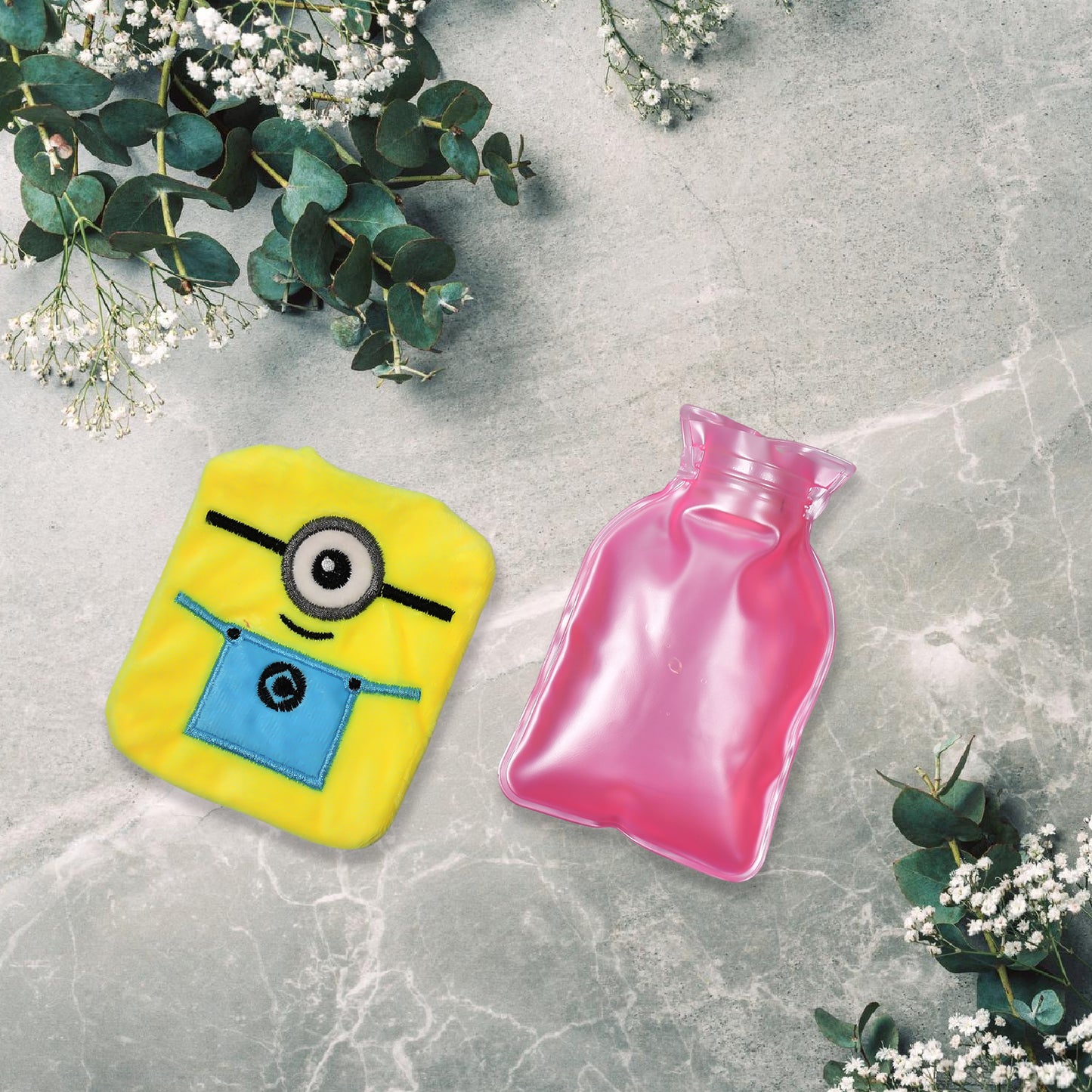 Minions Small Hot Water Bag With Cover For Pain Relief Neck Shoulder Pain And Hand Feet Warmer Menstrual Cramps. - Happy Price - Image 6
