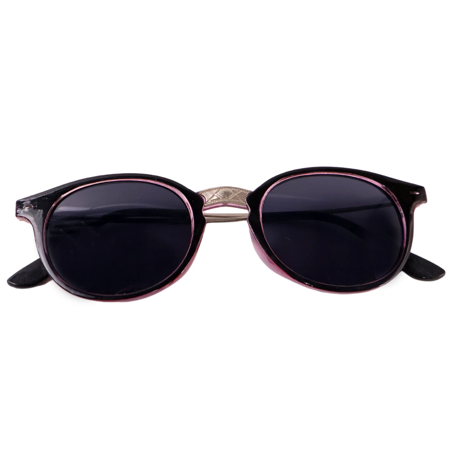 Pink Uv Protected Round Sunglasses Classic Sunglasses For Men Women Lightweight - Happy Price - Image 2