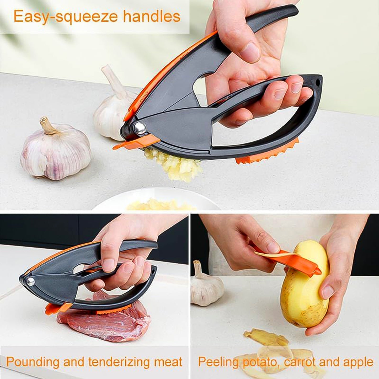 Multifunctional Garlic Press Garlic Mincing Crushing Tool (1 Pc) - Happy Price - Image 5