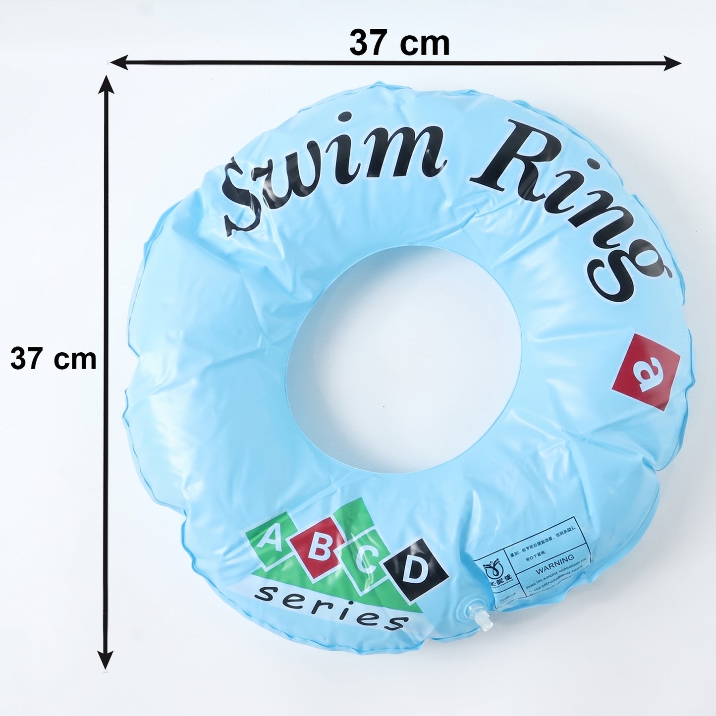 Classic Inflatable Swim Ring For Kids Pool Tube Float Abcd Design 1 Pc