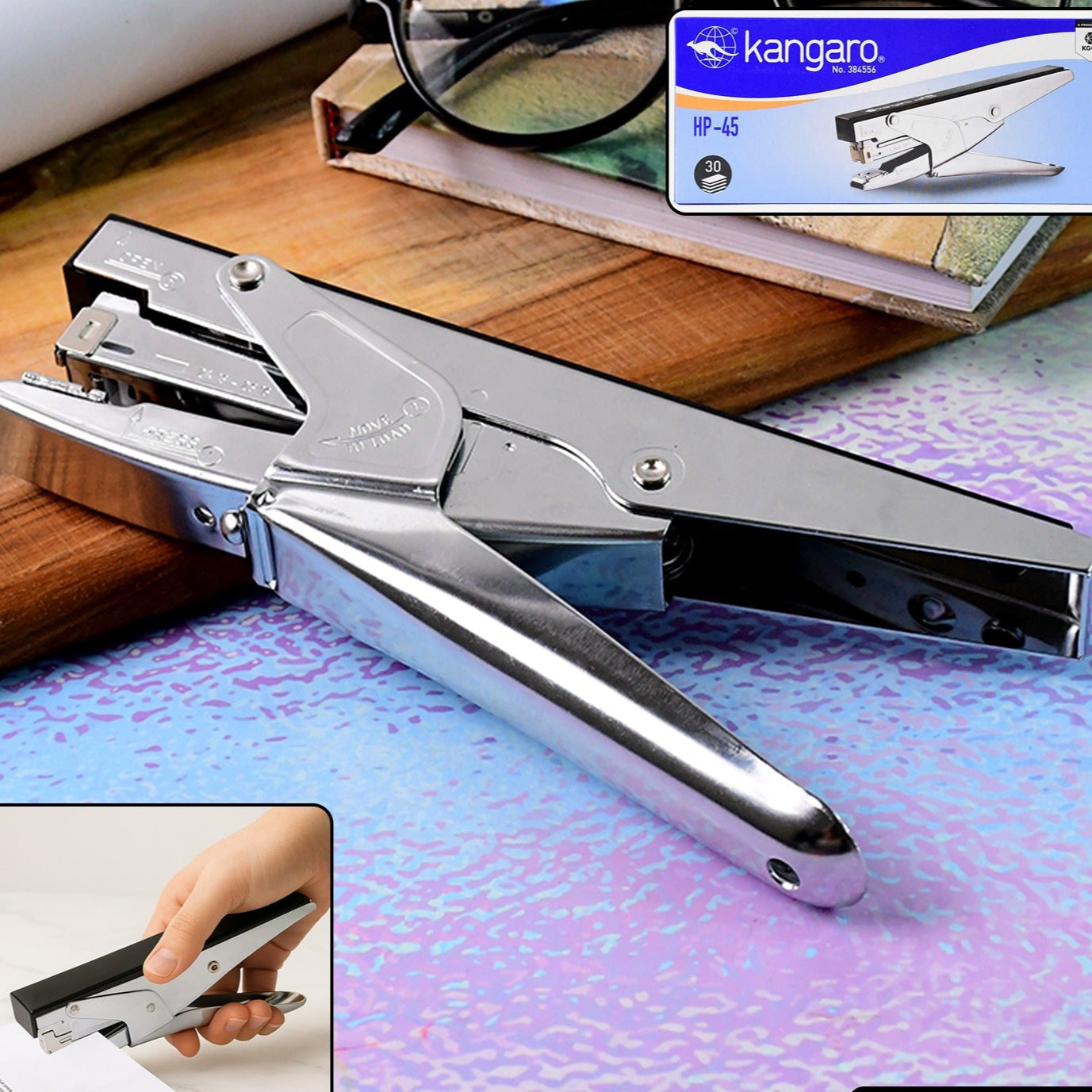Heavy Duty Plier Stapler - Metal Body, 30 Sheet Capacity - Happy Price - Image 1