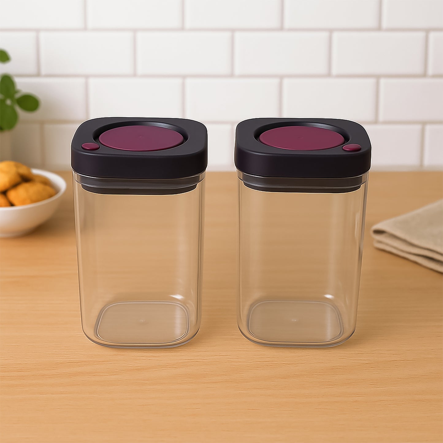 Supermom Airtight Kitchen Storage Containers (2 Pc Set 1200ml) - Happy Price - Image 7