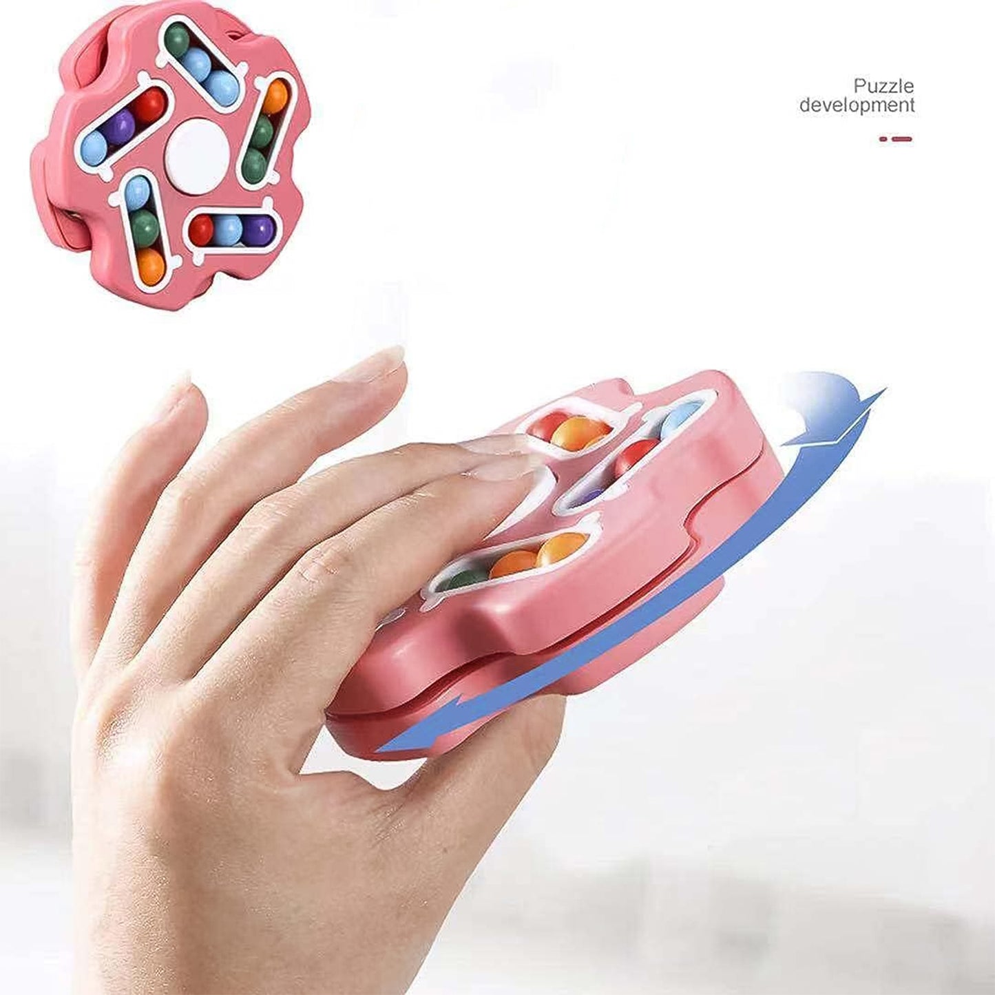 Multi-Track Fidget Spinner Puzzle Toy for Focus & Stress Relief - 1 Pc - Great Price - Image 6