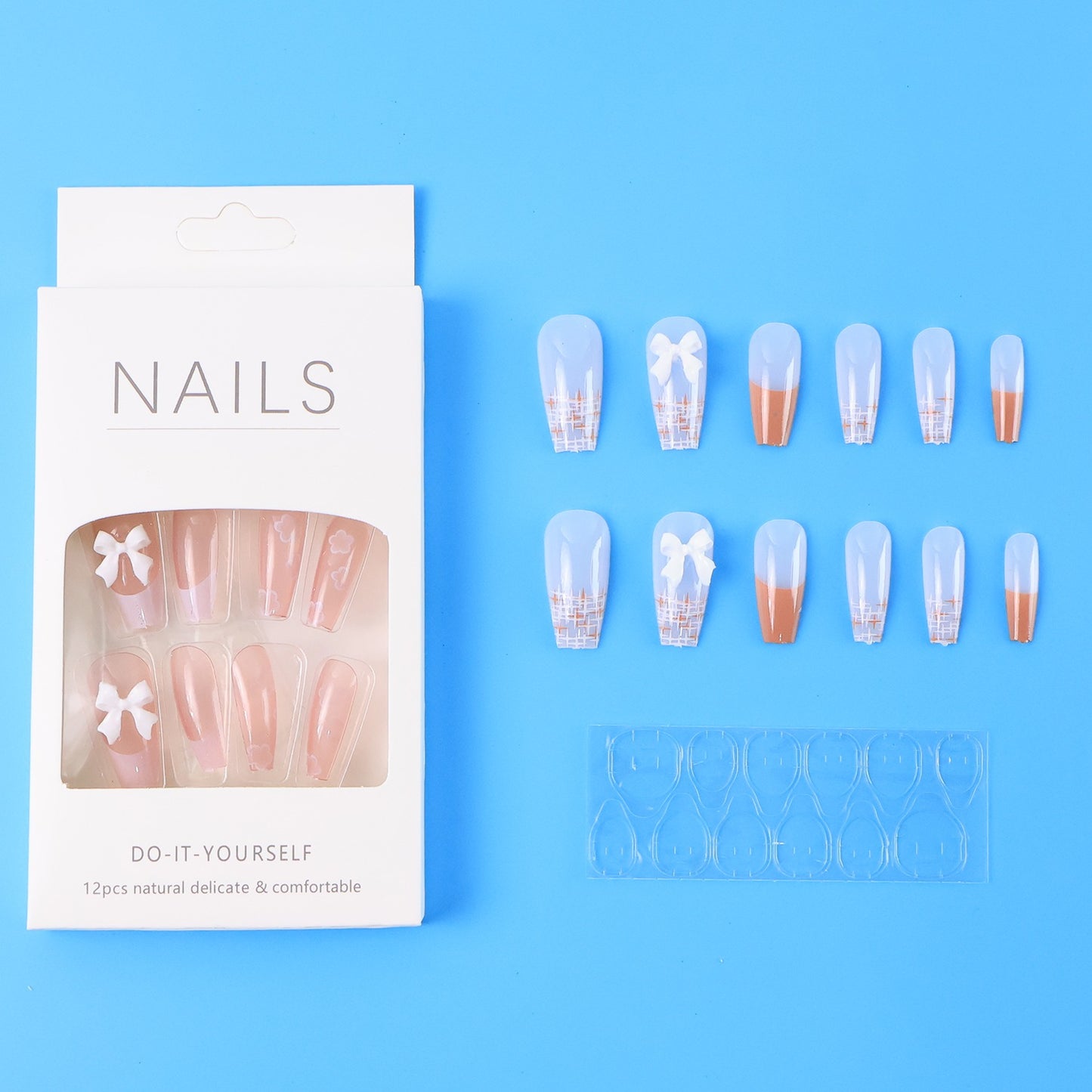 Reusable Press-on Artificial Nails With Adhesive Stickers (12 Pc) - Happy Price - Image 7