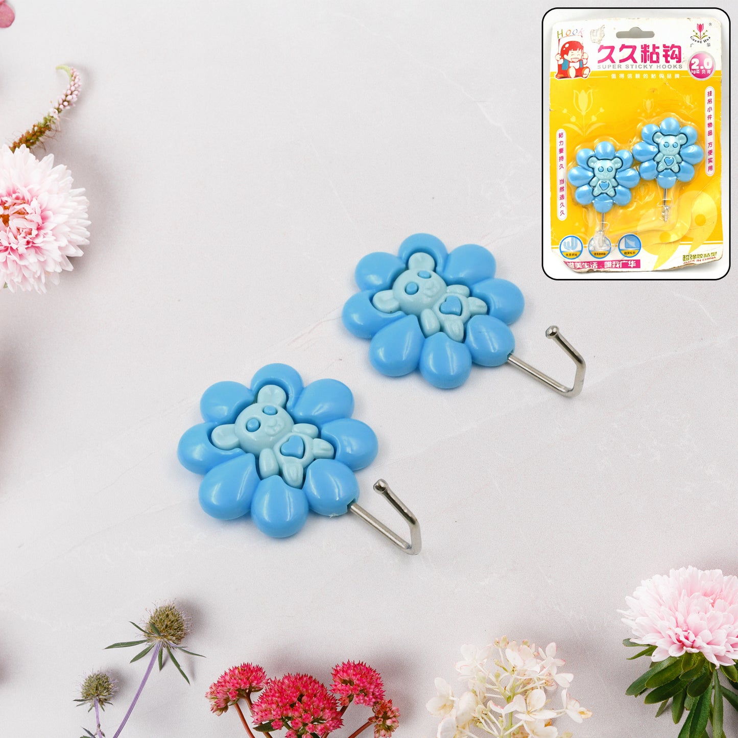 Multipurpose Self-adhesive Hooks (2 Pc Set) - Happy Price - Image 2