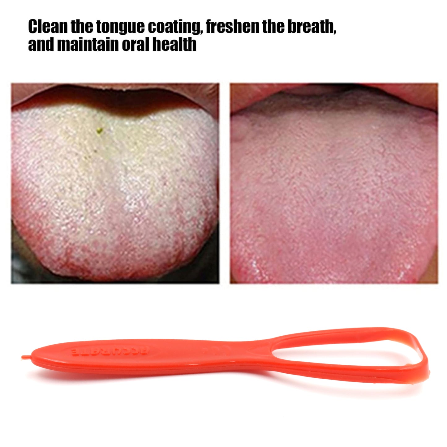 Plastic Tongue Cleaner For Kids Adults Tongue Scraper For Bad Breath Maintain Oral Hygiene For Daily Use For Fresh Breath Bacteria Removal Improved Taste Plastic With Handle Tongue Cleaner (1 Pc ) - Happy Price - Image 4