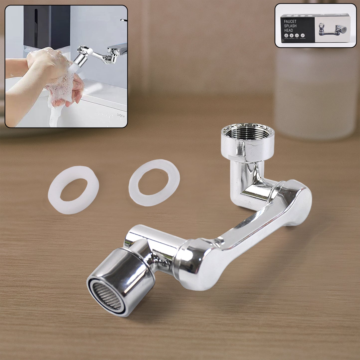 Universal Faucet Extension Splash-proof Nozzle (1 Pc) - Happy Price - Image 2