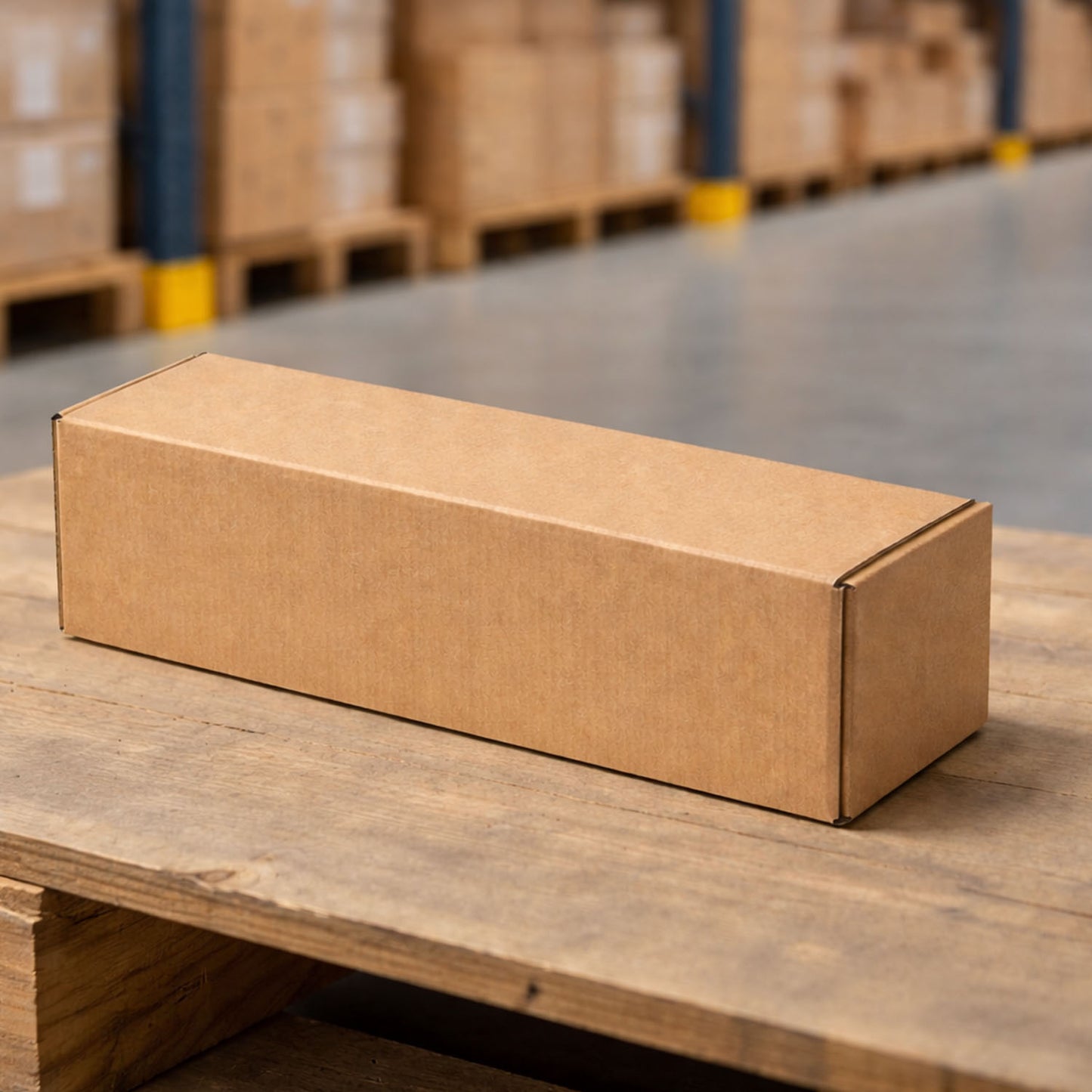 Sturdy Brown Corrugated Box for Packaging - 27x9x9 cm, 1 Pc - Happy Price - Image 2