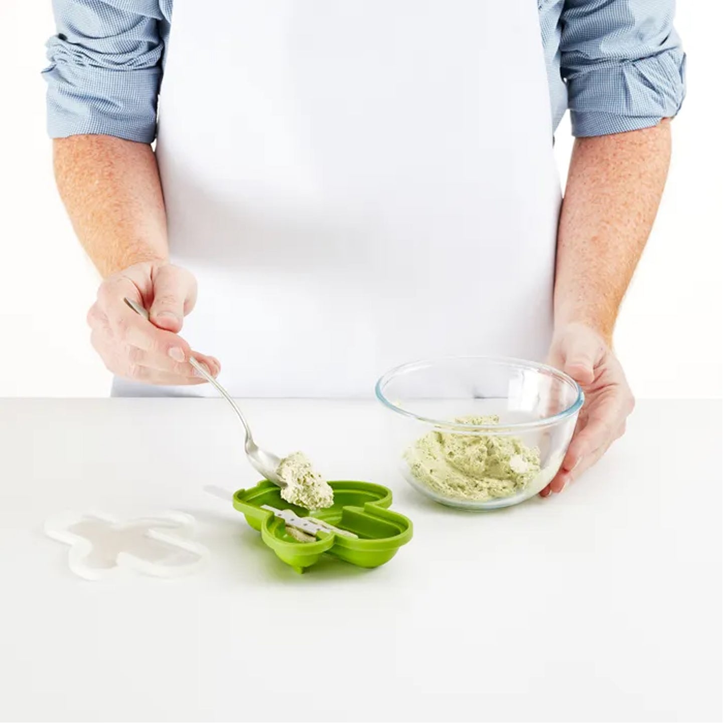 Cactus Shape Mold Durable Cactus Shape Ice Cream Mould Silicone Popsicle Mold Ice Pop Diy Kitchen Tool Ice Molds - Happy Price - Image 5