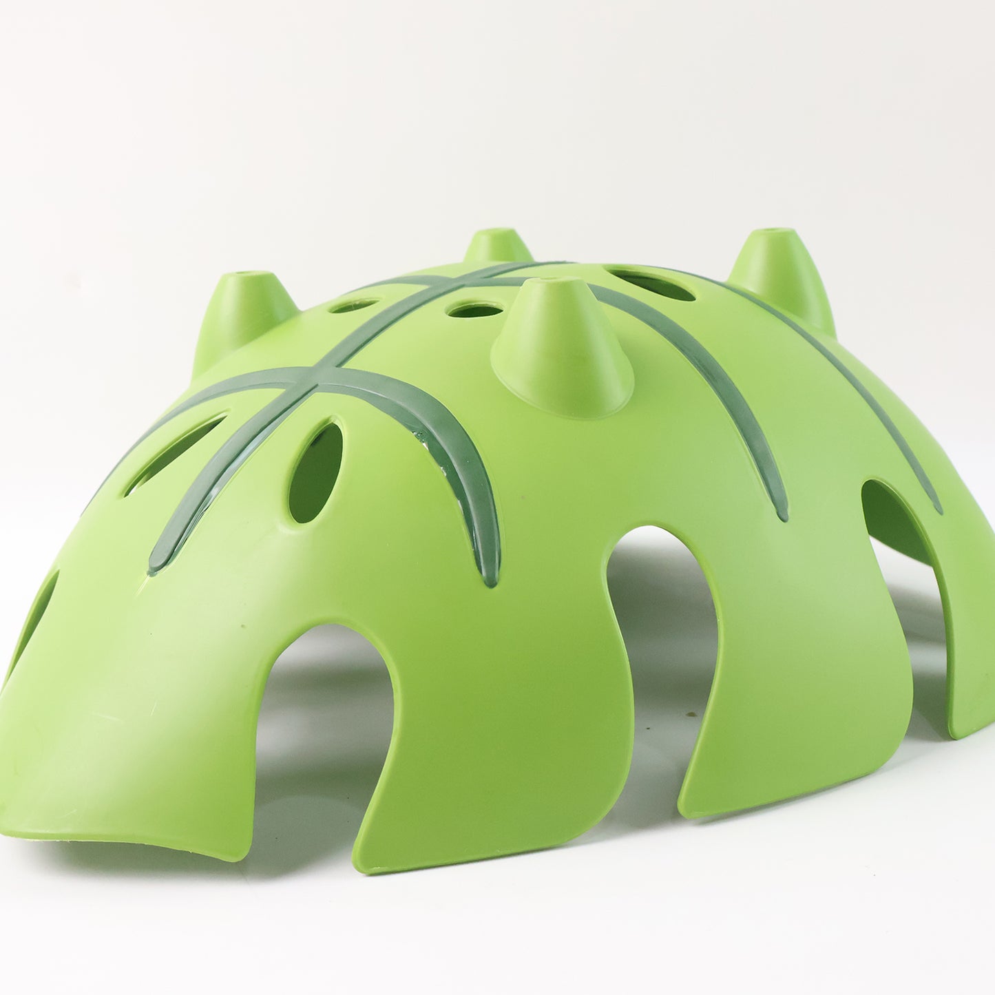 Leaf Design Plastic Fruit Basket - 1 Pc Green Kitchen Organizer - Happy Price - Image 3