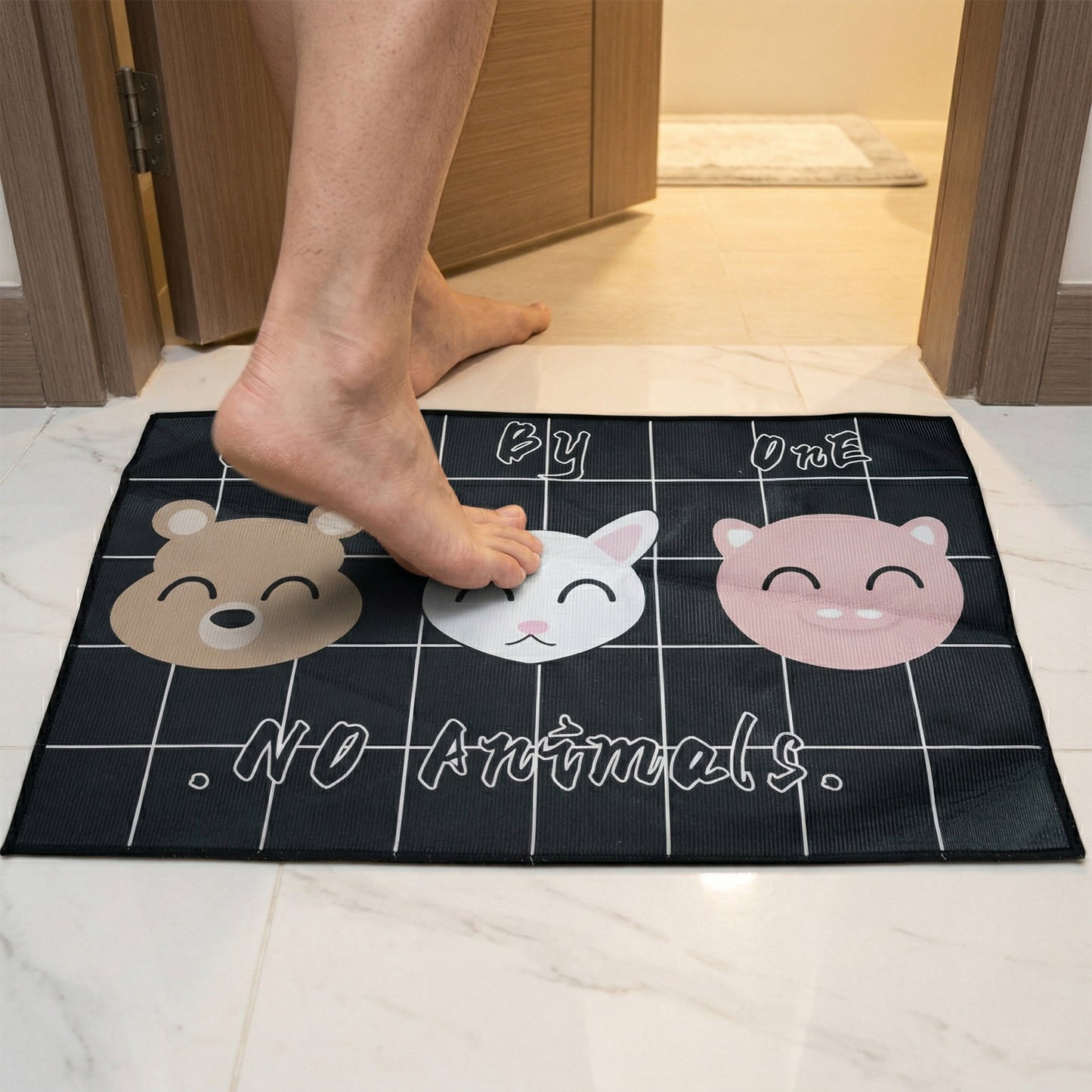 Printed Floor Mat Set - 2 Pcs (115x40 + 58x40 Cm) - Anti-Slip, Washable Runner Mats - Great Price - Image 4