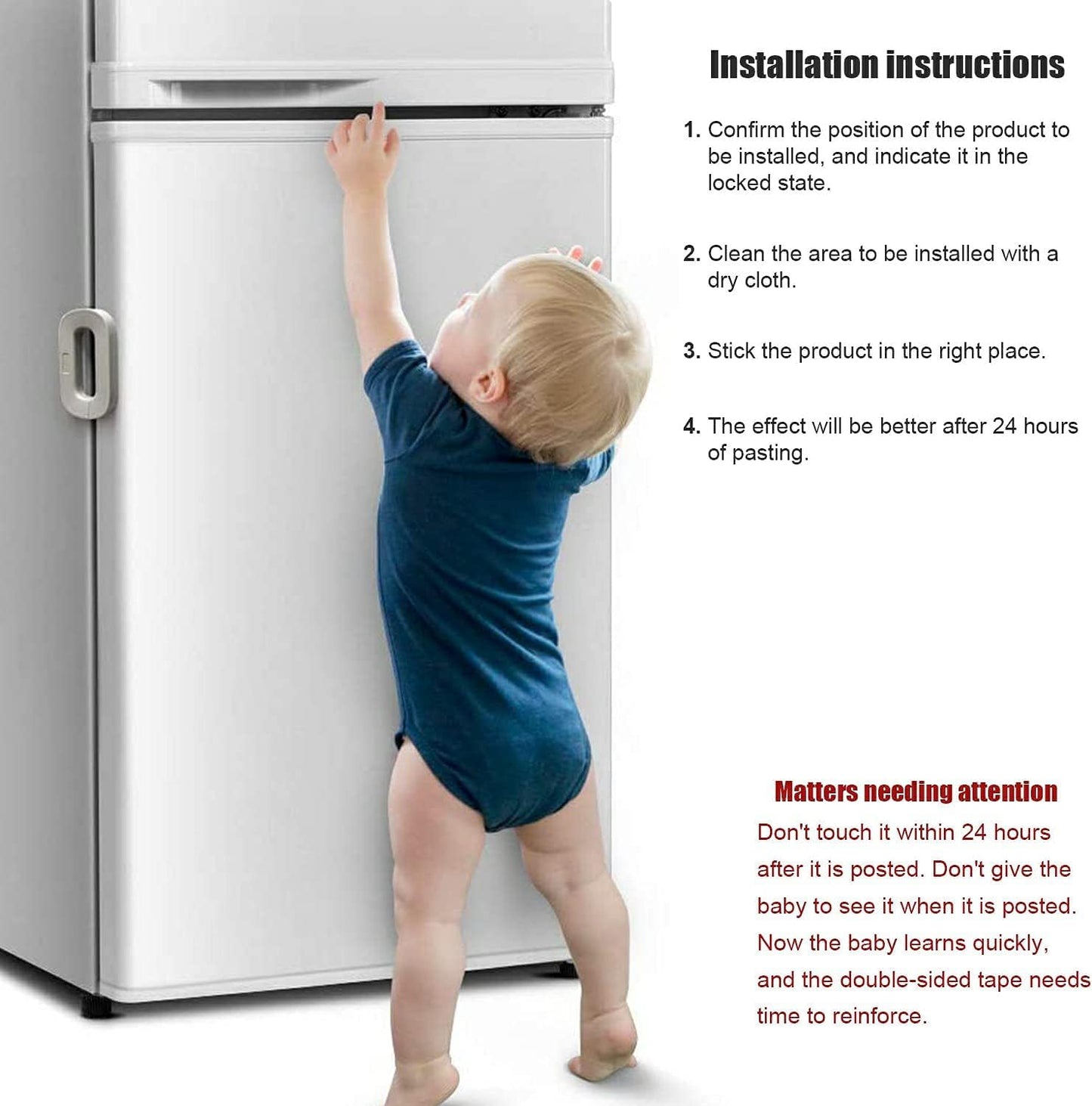Fridge Freezer Door Lock -baby Safety Child Lock - Happy Price - Image 2