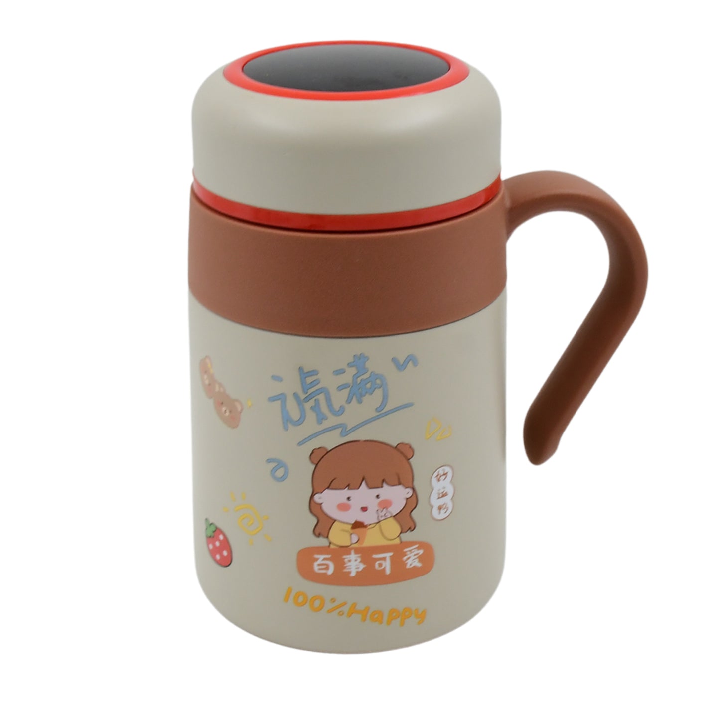Stainless Steel Mug Bottle Vacuum Insulated Cup With Handle Small Cup (550 Ml) - Happy Price - Image 4