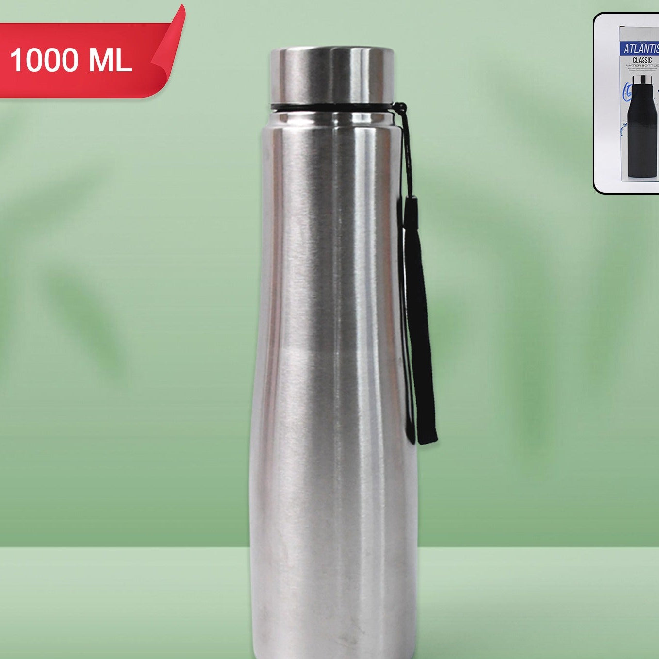 Stainless Steel Insulated Water Bottle - 1000 ML - Happy Price - Image 1