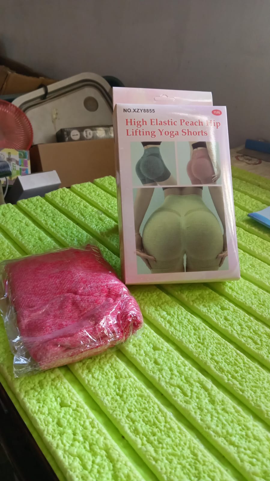 High Elastic Peach Hip Lifting Yoga Shorts Womens Running Sports High Fitness Athletic Waist Yoga Workout Yoga Pants Shorts Elastic Dress Soft Yoga Pants Shorts - Happy Price - Image 7