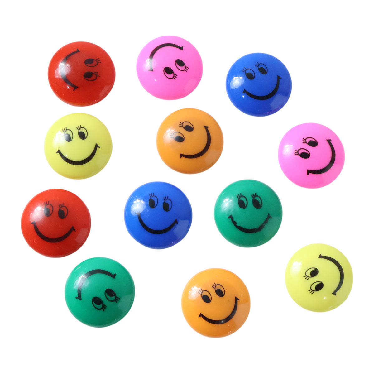 Colorful Smiley Face Magnetic Buttons - 12 Pc Set for Fridge & Whiteboard - Happy Price - Image 4