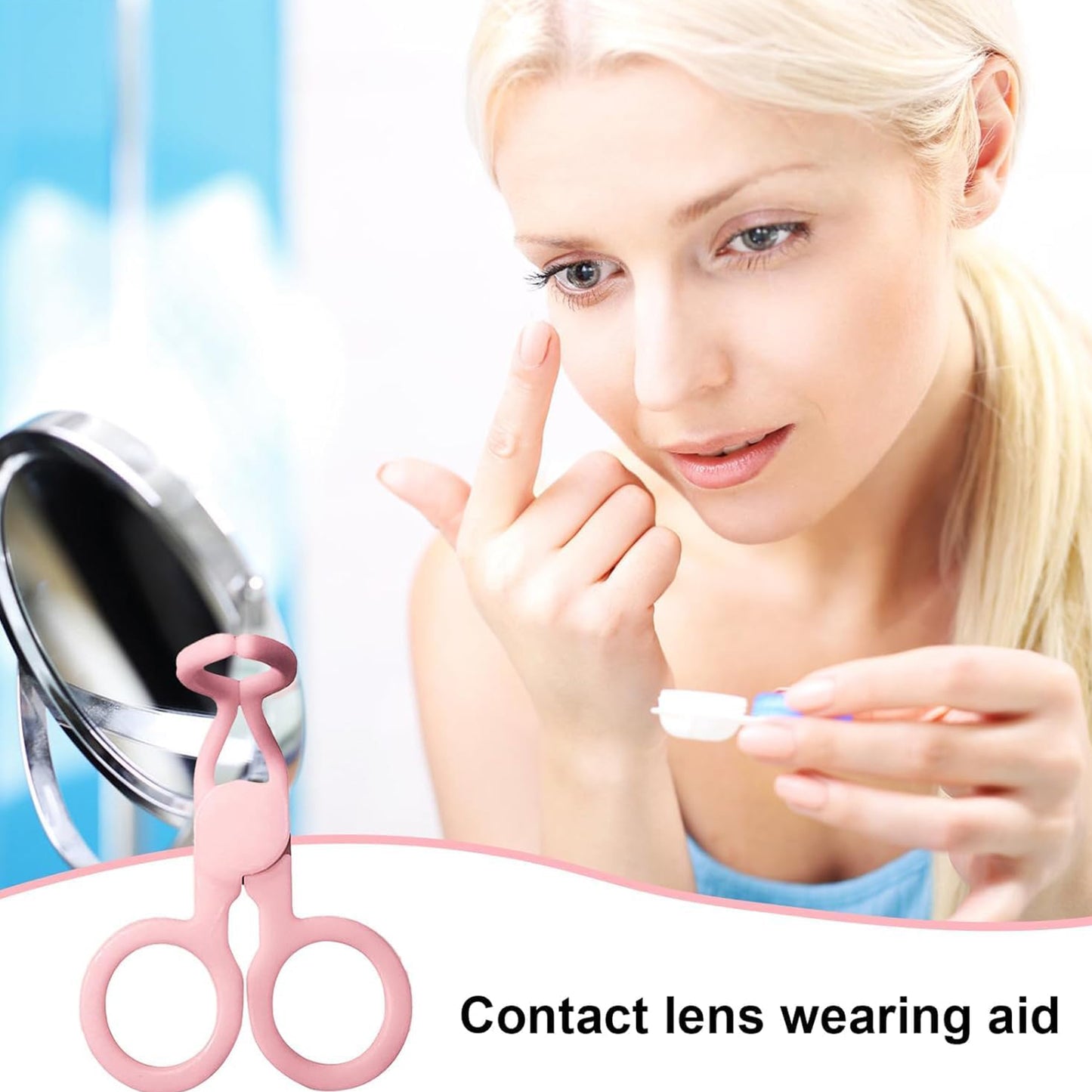 Plastic Ergonomic Women Eye Care Contact Lenses Inserter Remover Tool (1 Pc) - Happy Price - Image 4