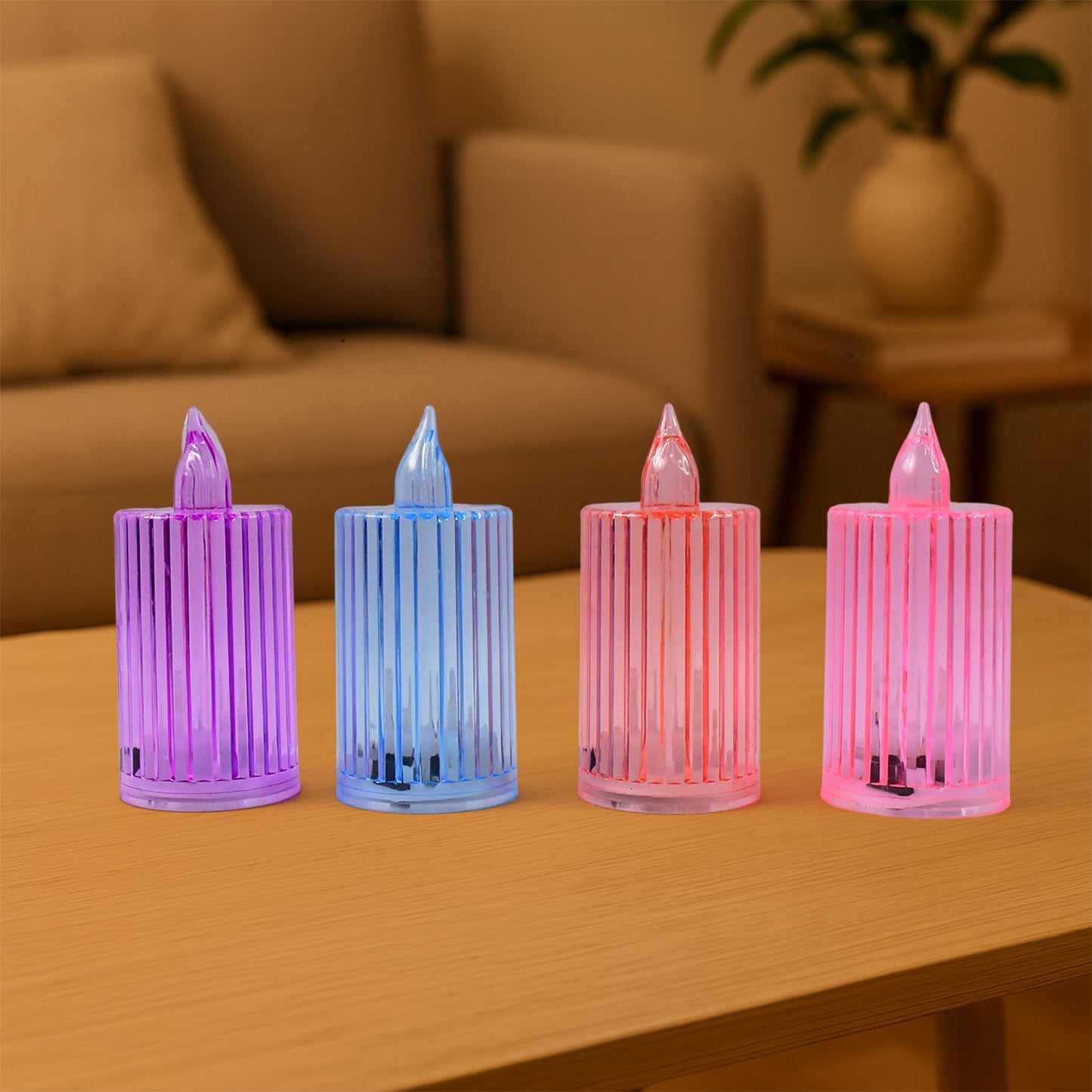 8 Pc Decorative LED Flameless Candle Light Set - Great Price - Image 4