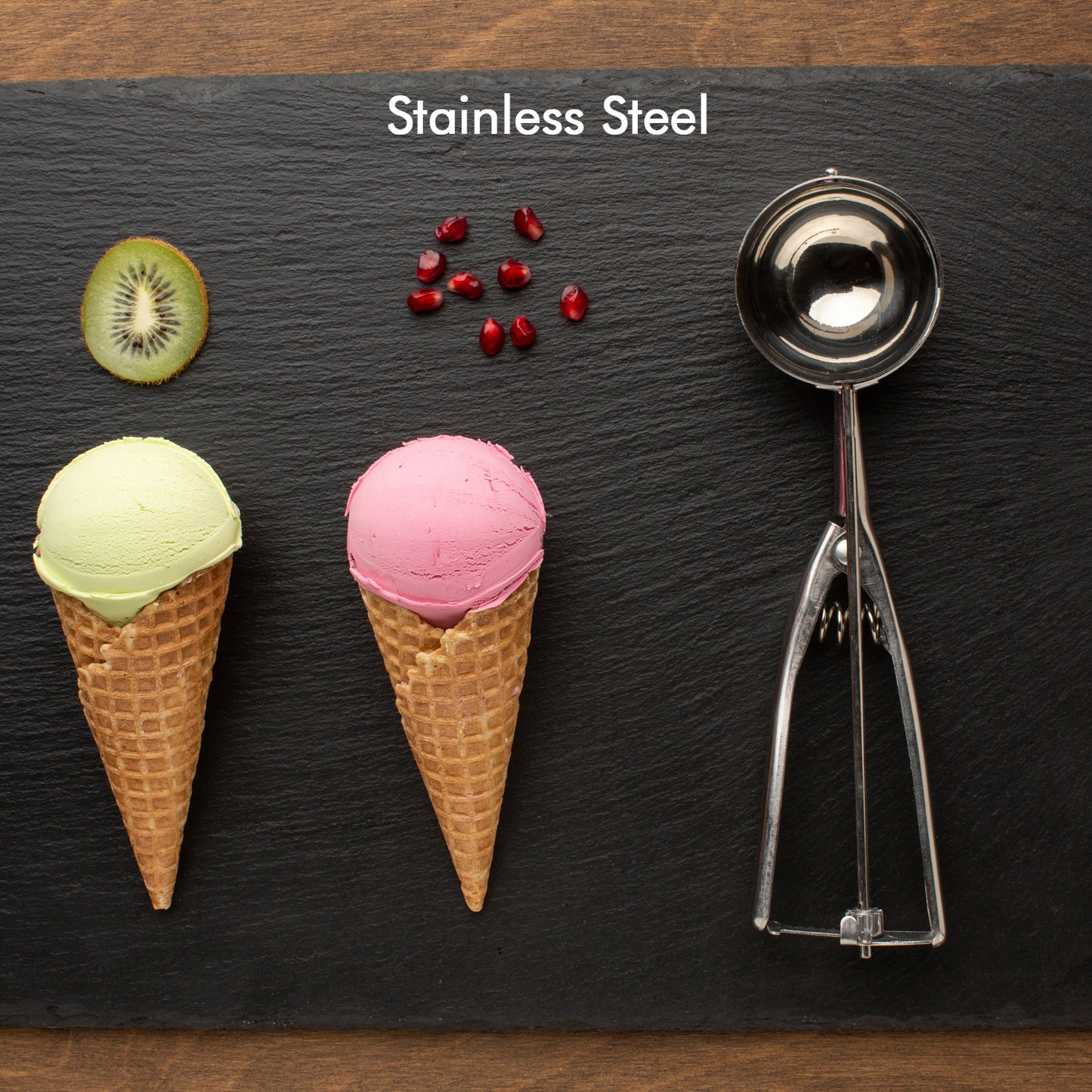 Small Stainless Steel Ice Cream Scoop with Trigger Release - Great Price - Image 5