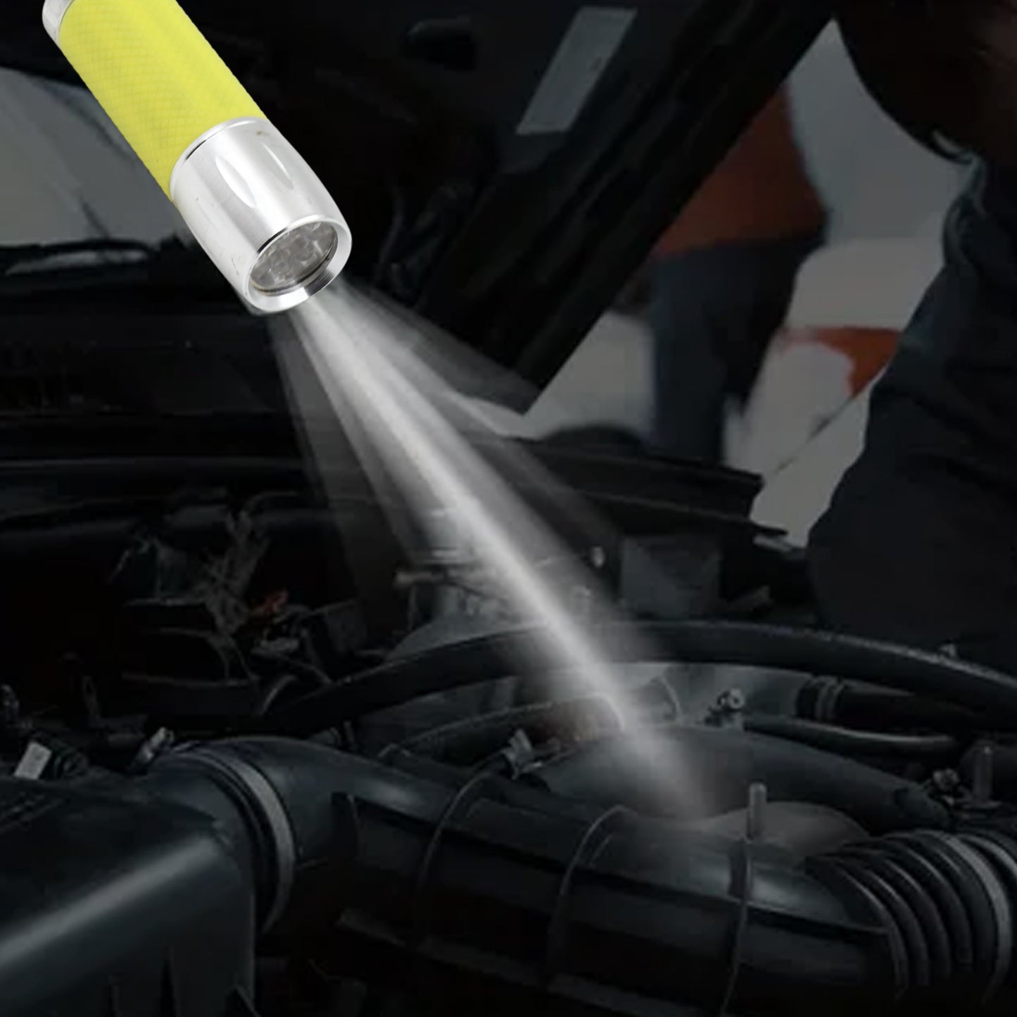 Portable Mini Torch Flashlight 9 Led Powerful High Lumens Pen Light Easy To Carry Portable Pocket Compact Torch For Emergency 3 Battery Operated (Battery Not Included 1 Pc) - Happy Price - Image 5