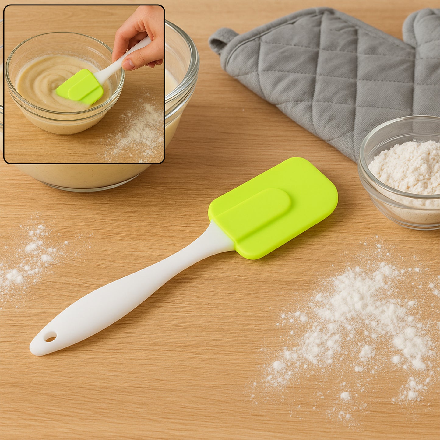Silicone Cooking Spatula For Baking (1 Pc 18 Cm) - Happy Price - Image 2