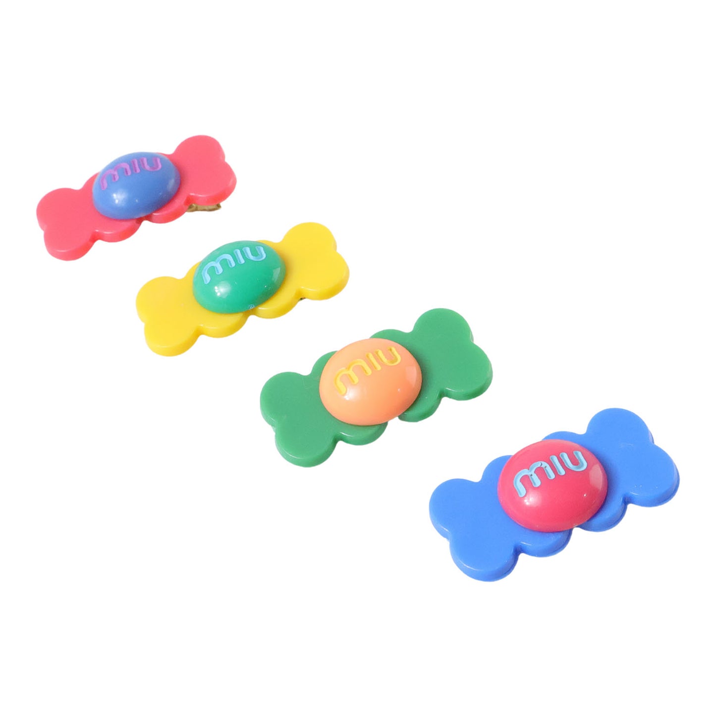 4 Pc Candy Shape Hair Clips for Girls & Women - Colorful Cartoon Snap Accessories - Happy Price - Image 4