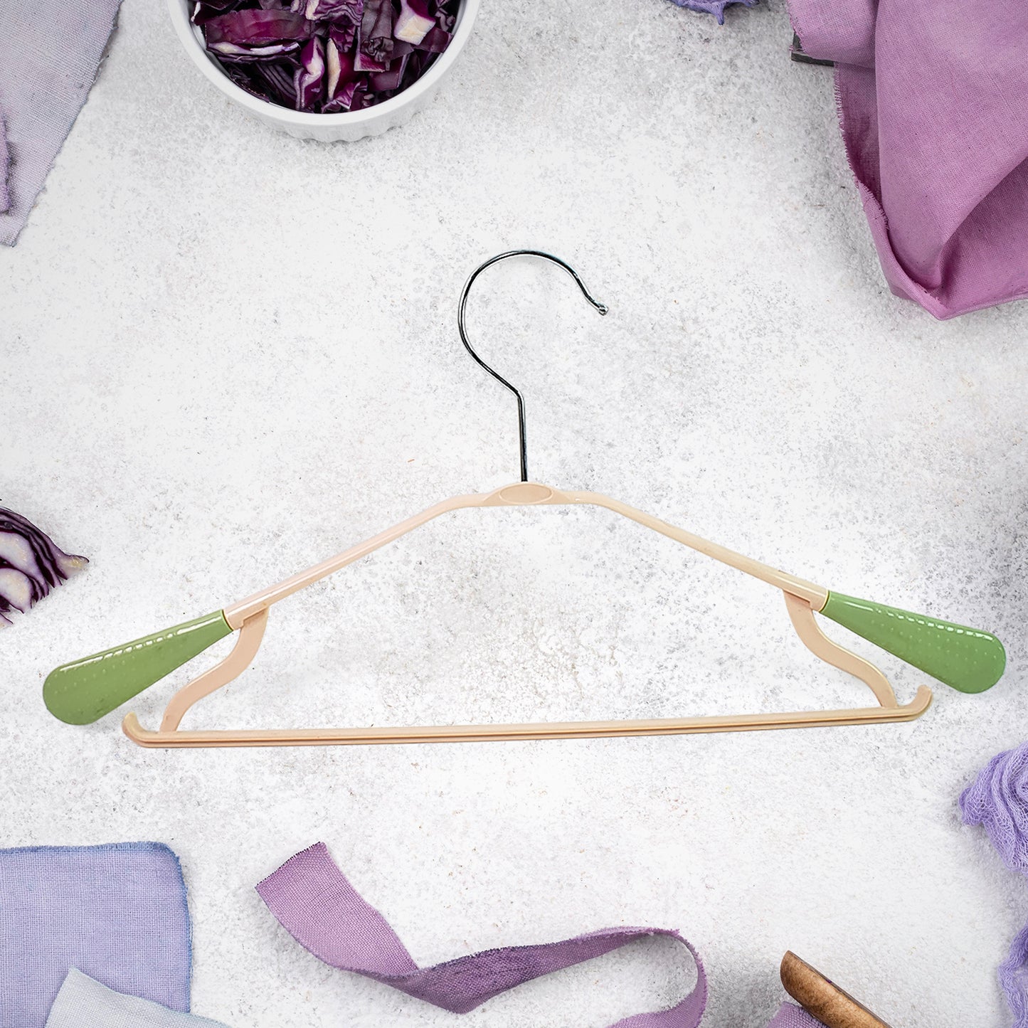 Pp Cloth Hanger Set Of 1 With Zinc Plated Steel Hook (1 Pc) - Happy Price - Image 2