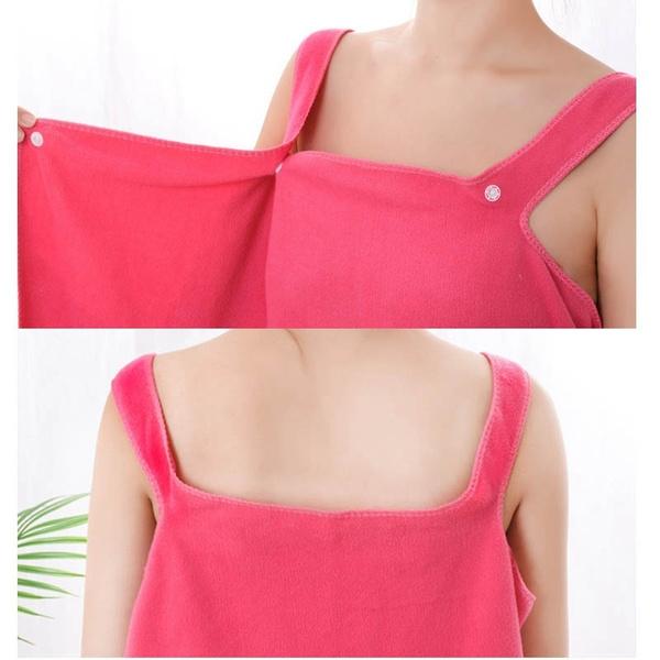 1453a Soft Cotton Bathrobe For Girls Women Bath Robe Towel For Women Quick Dry Dress Towel For Ladies. - Happy Price - Image 3