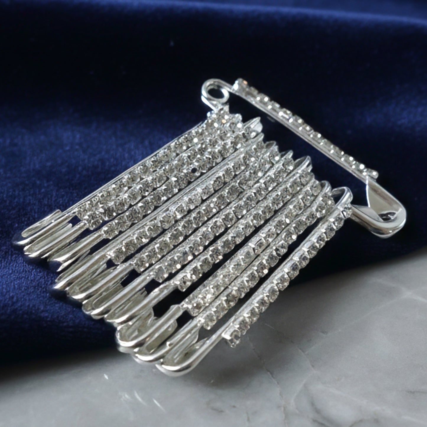 Decorative Silver Finish Brooch Pin Set - 12 Piece Collection - Happy Price - Image 6