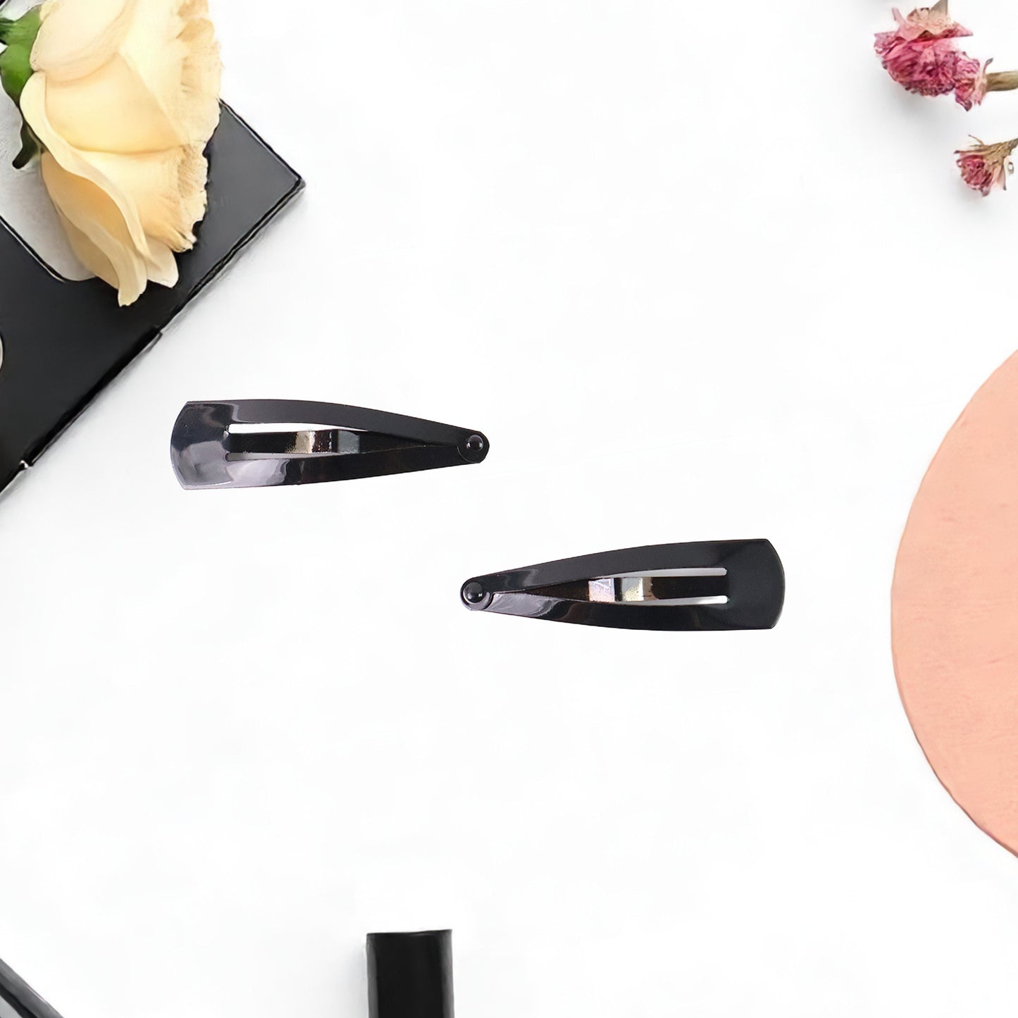 Metal Tik Tak Hair Clips - 12 Pcs Set for Women & Girls - Happy Price - Image 2