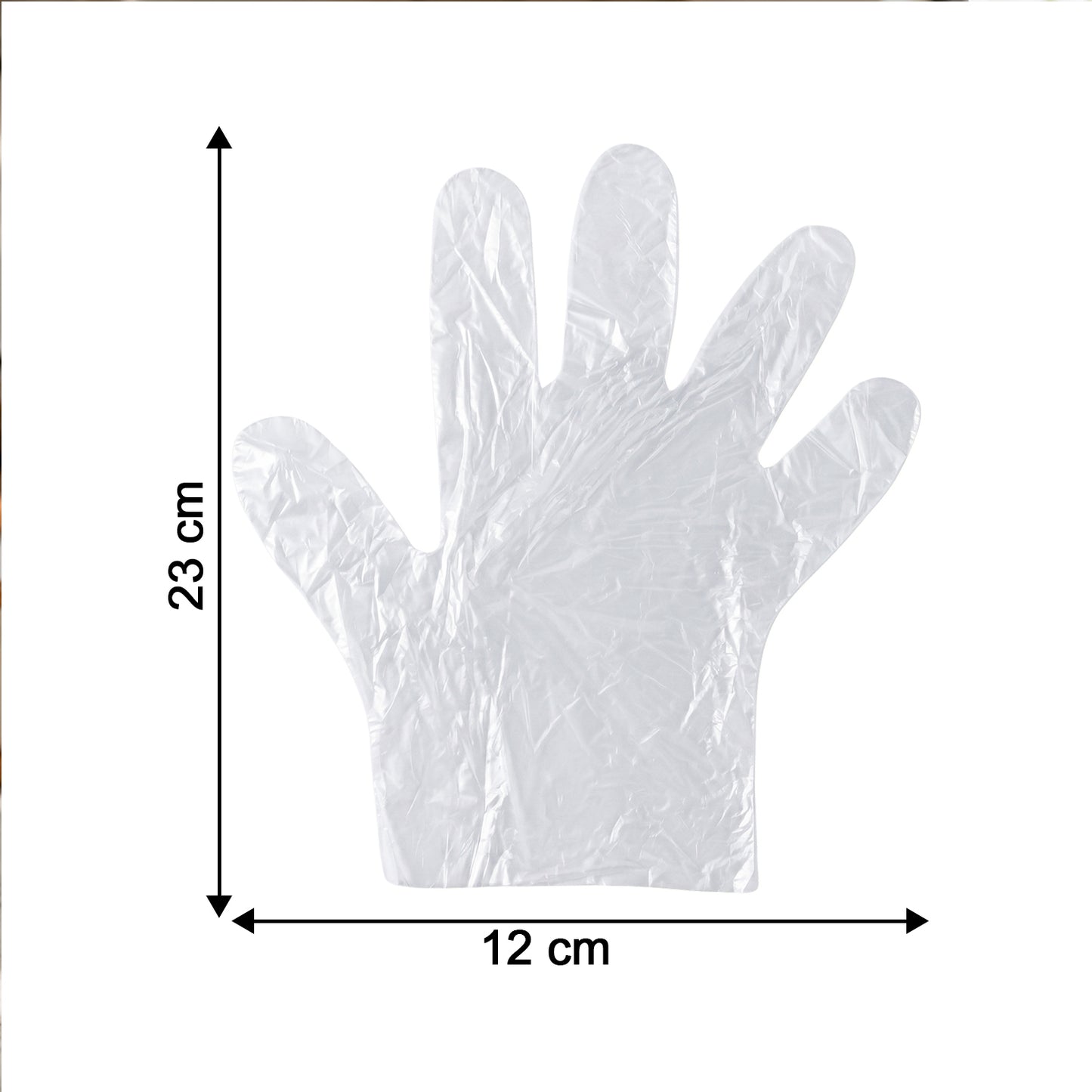 Clear Disposable Plastic Gloves - 100 Pc Medium Size - Happy Price - Image 5
