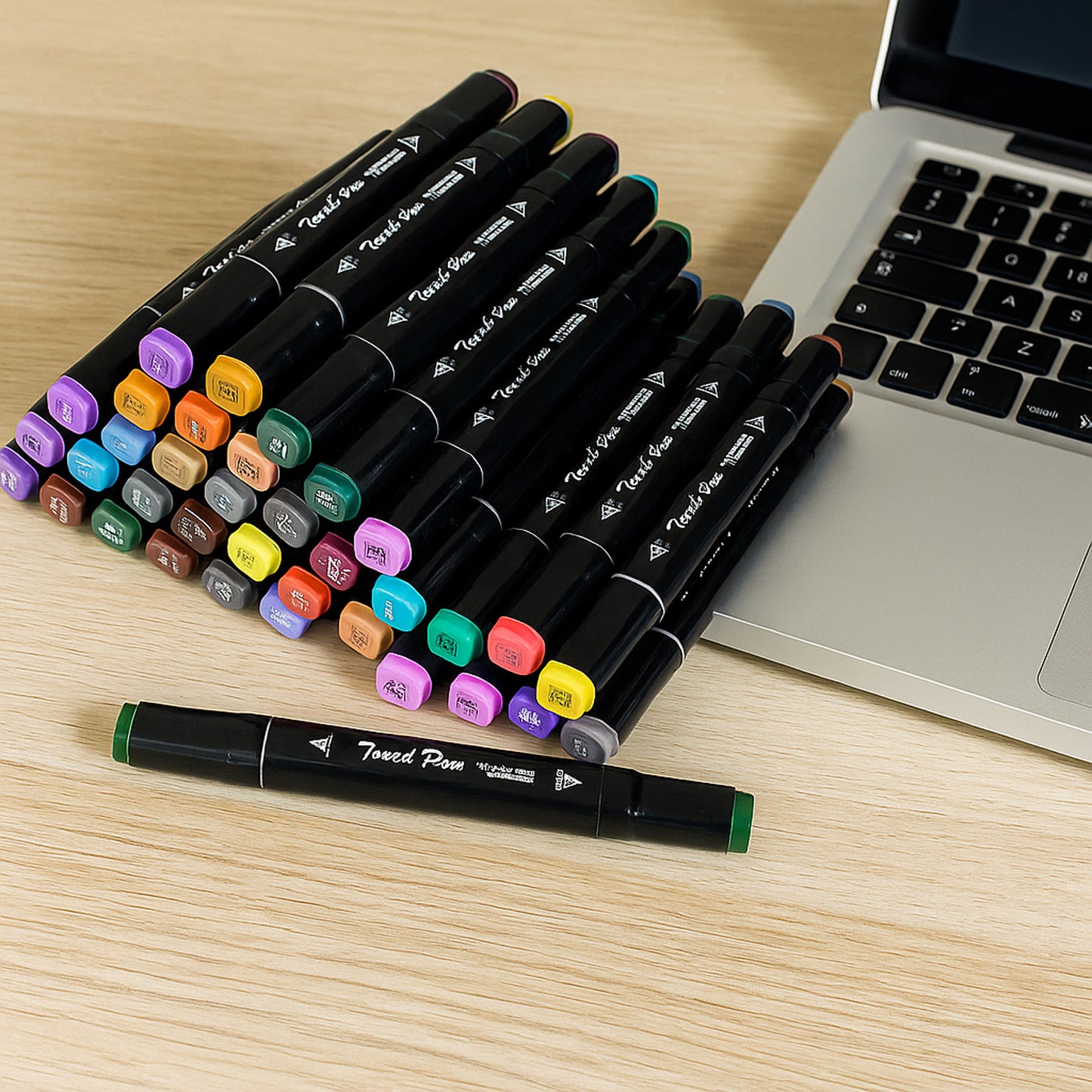 48 Piece Dual-Tip Art Markers Set with Carrying Case - Happy Price - Image 6