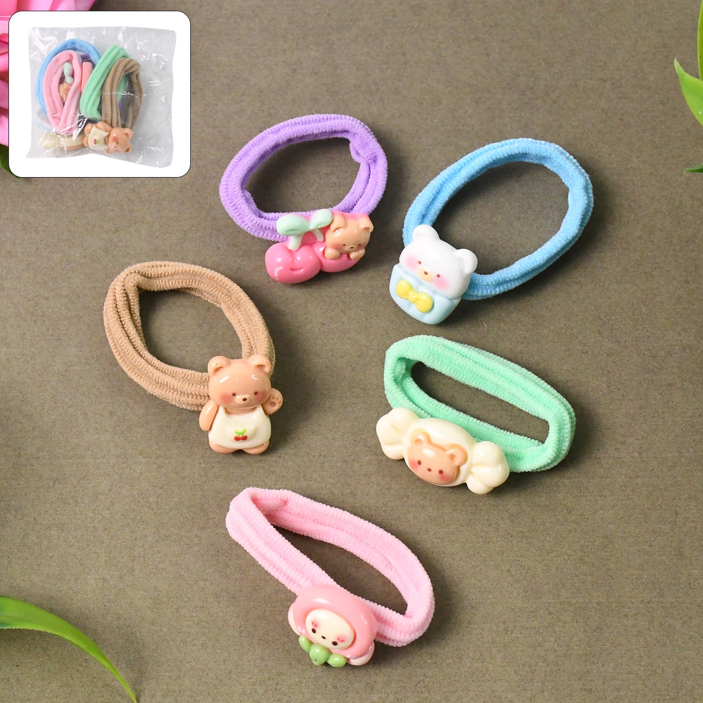 Toddler Hair Ties Baby Hair Tie (5 Pcs Set) - Happy Price - Image 4