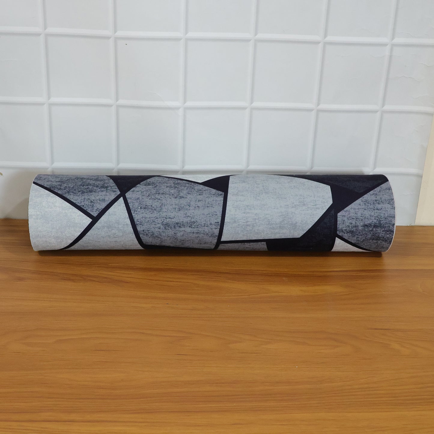 Geometric Design Anti-Slip Floor Mat, 90x60 Cm, 1 Piece - Water Absorbent Indoor Entrance Rug - Great Price - Image 7