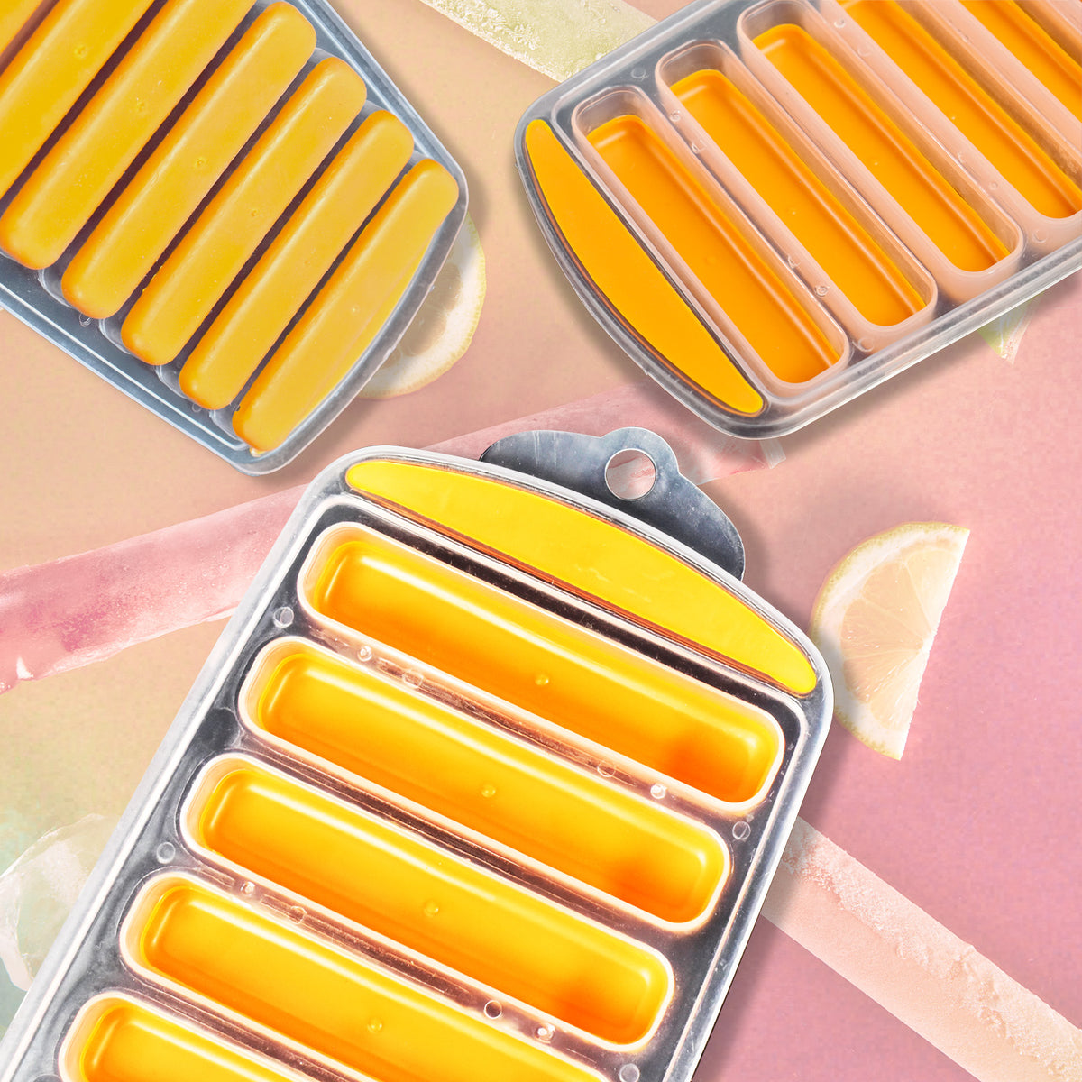 Silicone Bottom Ice Stick Tray for Water Bottles - Easy Push Out Narrow Cubes - Great Price - Image 7
