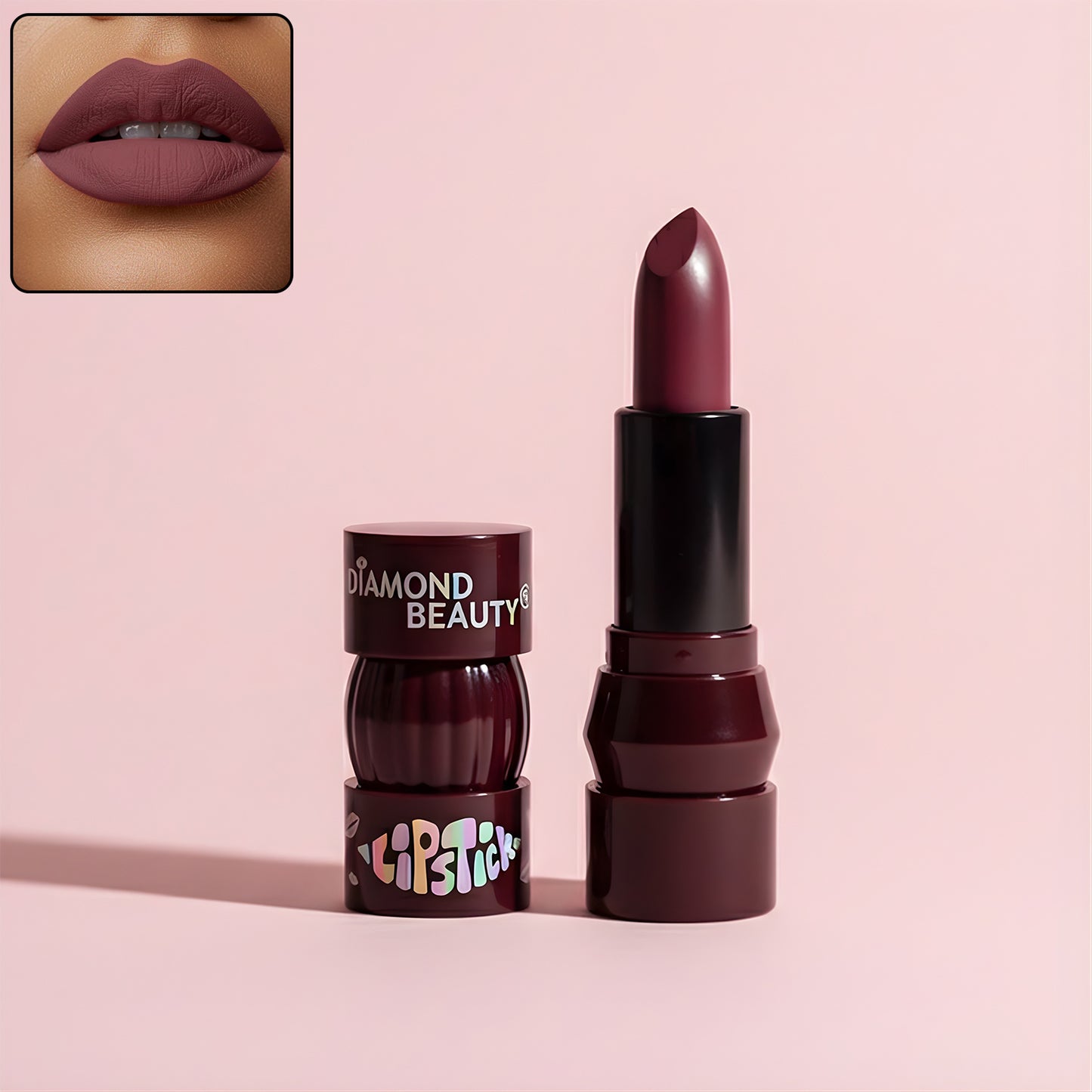 Diamond Beauty Matte Lipstick - 1 Pc Mix Color, Long-Lasting & Hydrating - Happy Price - Image 2