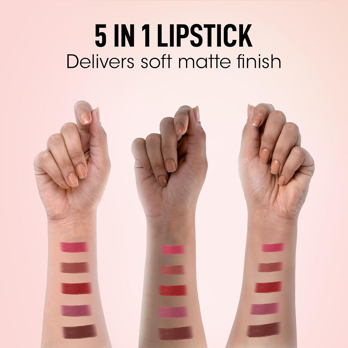 5-in-1 Multi-Color Lipstick Stick with Vitamin E - 7.5 Gm - Happy Price - Image 5