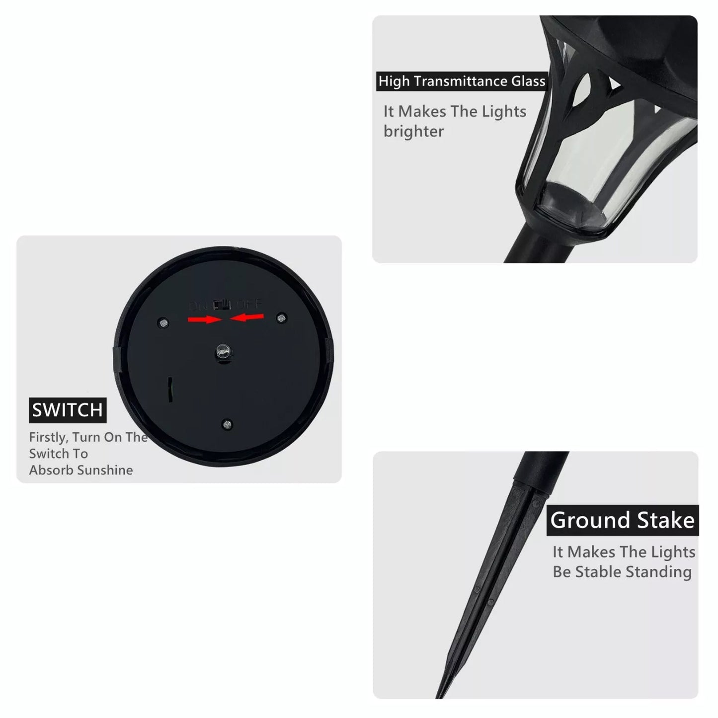 Solar Garden Led Light (Pack Of 1 Pc) - Happy Price - Image 4