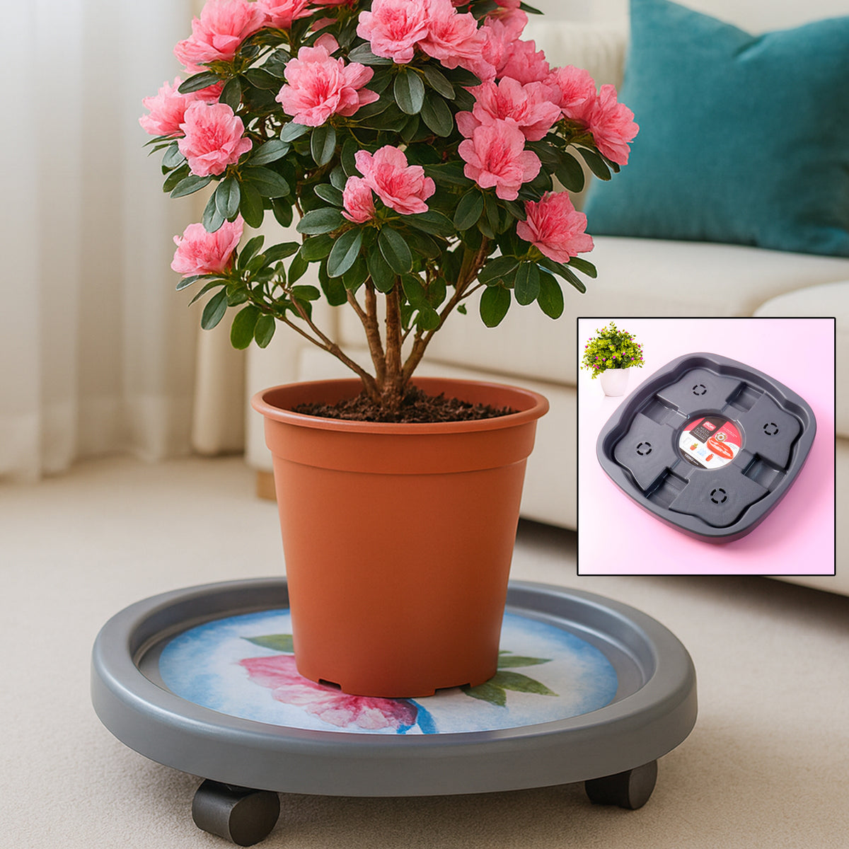 Heavy Duty Gas Cylinder Trolley with Wheels - Smooth Moving Kitchen Stand - Happy Price - Image 5