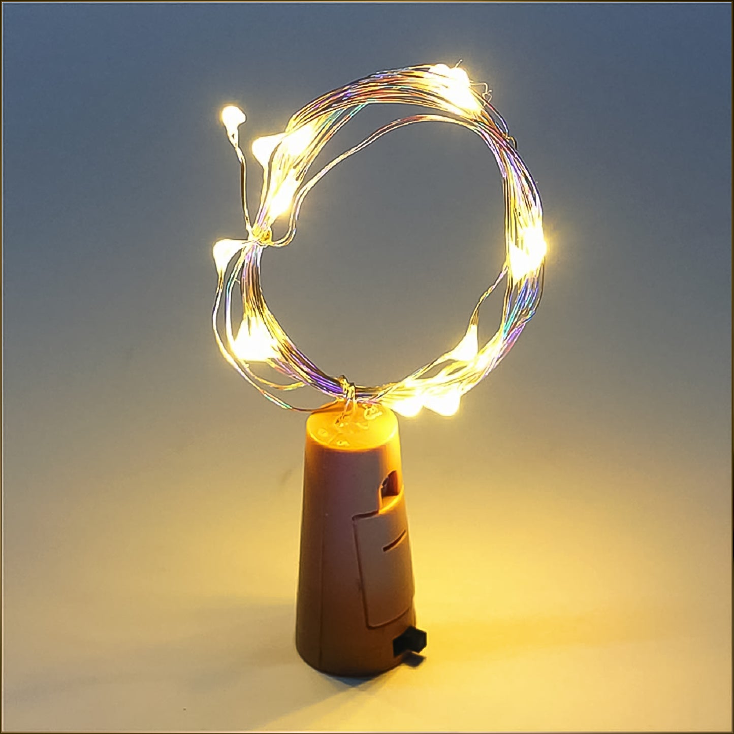 Wine Bottle Cork String Light Multi Led 2m Cable Length Copper Wire Battery Operated Warm White 1 Pc) - Happy Price - Image 4
