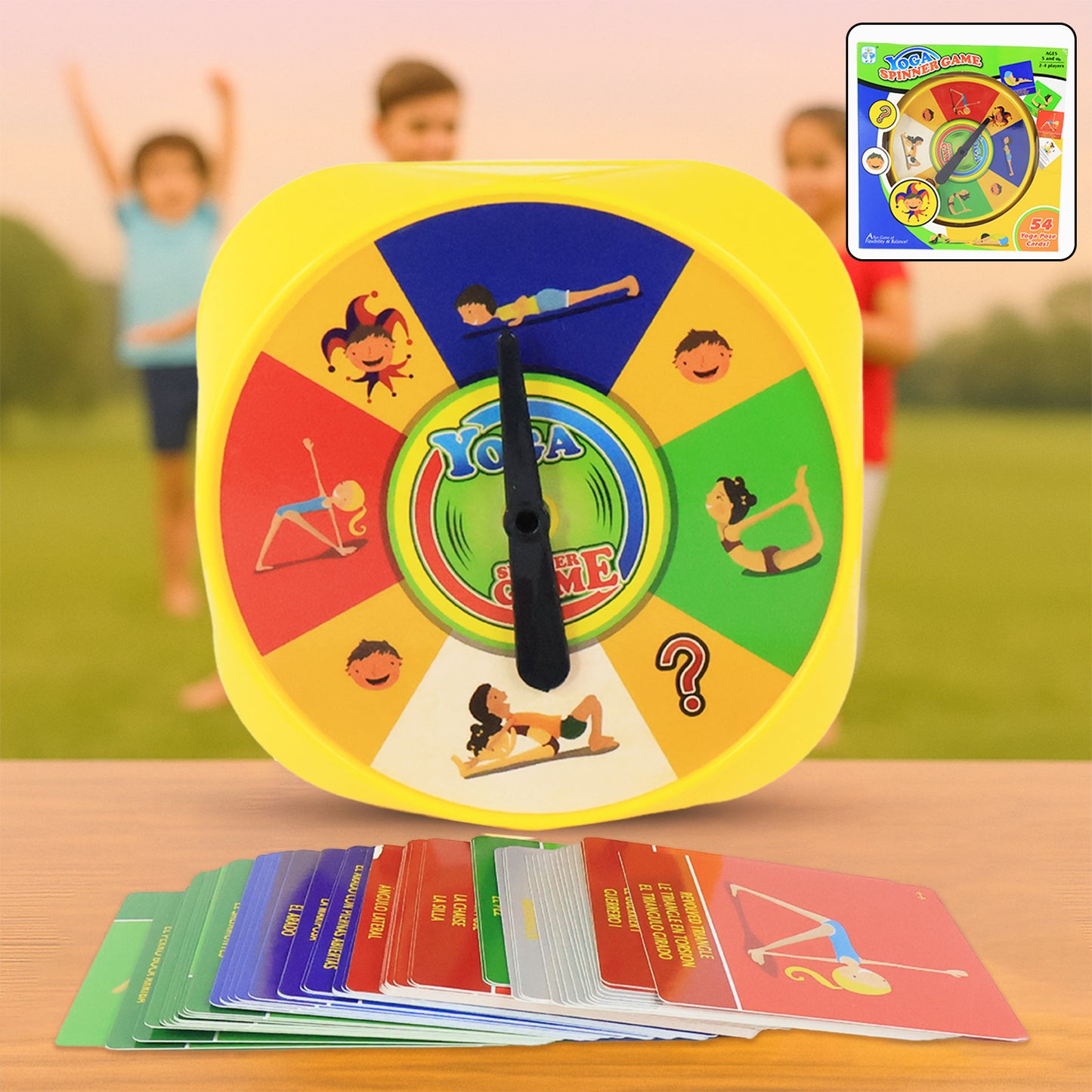 Interactive Yoga Pose Spinner Game for Kids & Adults - Fun Fitness Activity Set - Happy Price - Image 6