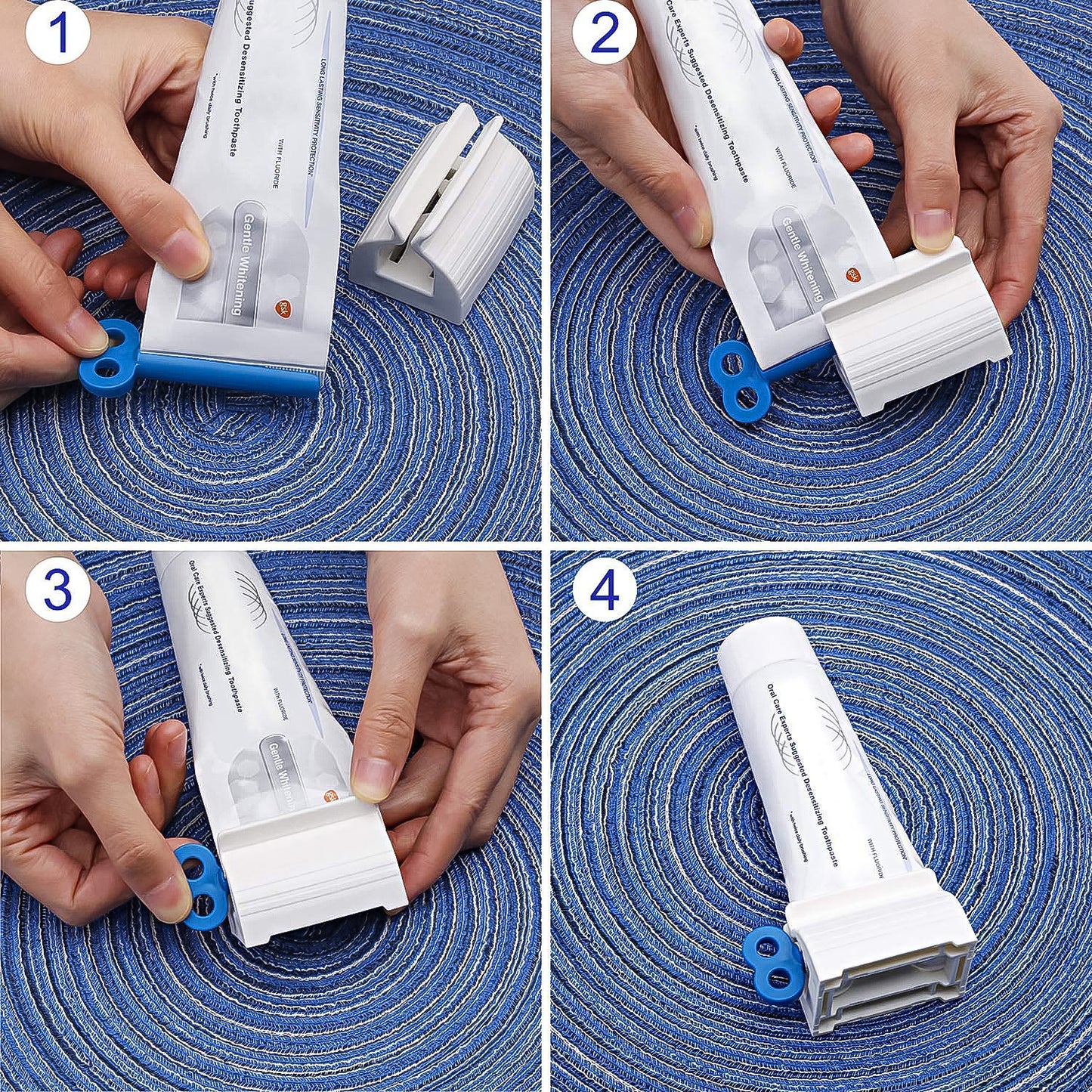 10 Pc Plastic Tube Squeezer Dispenser Set for Toothpaste & Creams - Happy Price - Image 5