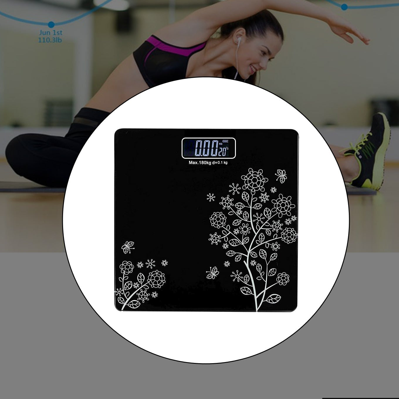 Digital Bathroom Scale for Accurate Weight Measurement - Happy Price - Image 1