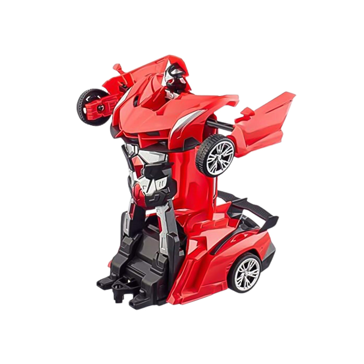 2 In 1 Automatic Robot Converted Remote Control Car With Light Scale 360drifting Deformation Robot Car Toy Kids Boys Robot Convertunique Toy For Boys (1 Pc) - Happy Price - Image 4
