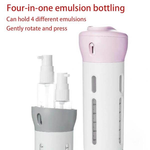 4 In 1 Travel Dispenser Bottle Set Travel Refillable Cosmetic Containers Set - Happy Price - Image 6