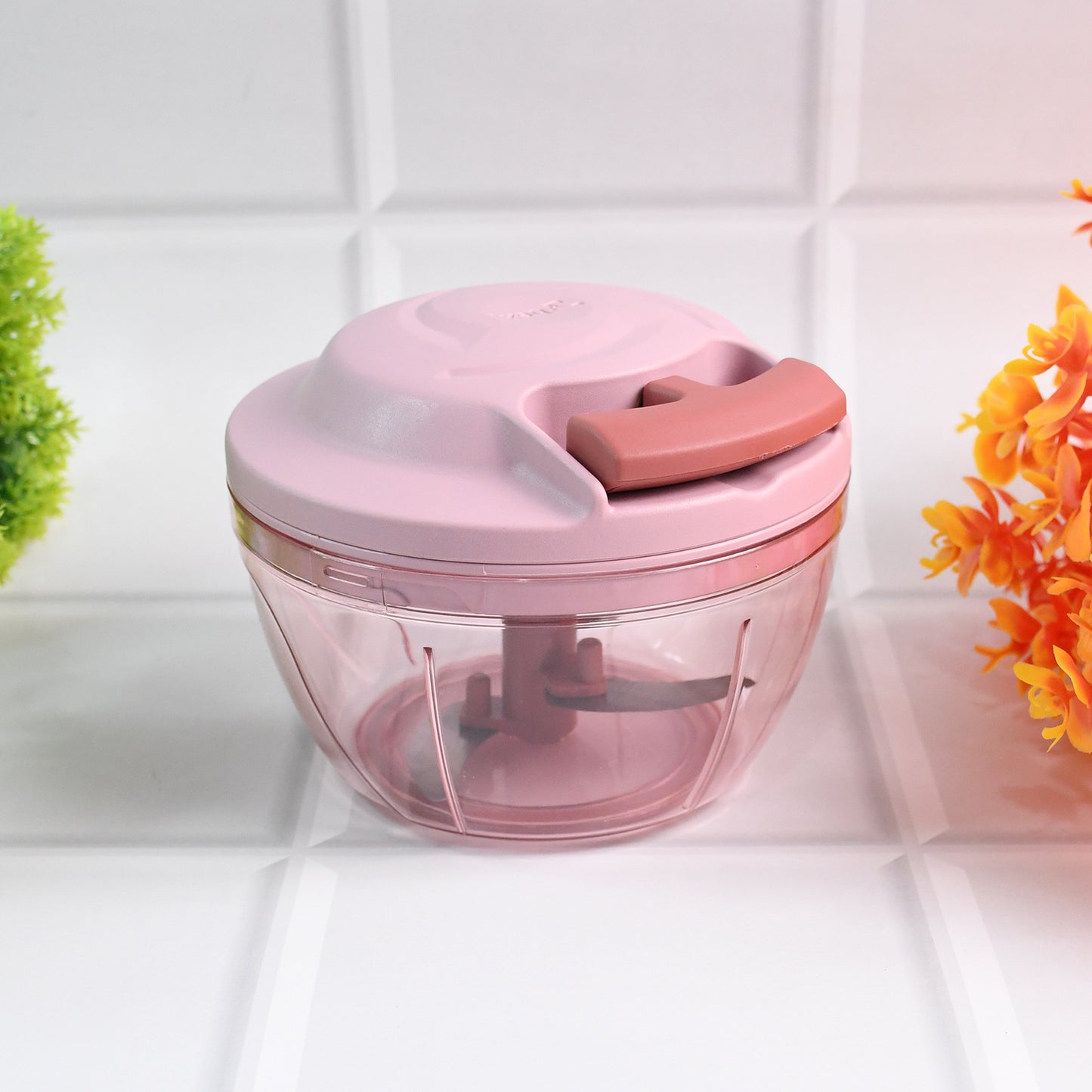 Apex Power-x Triple Stainless Steel Blades And Hand-pull Vegetable Chopper (500ml) - Happy Price - Image 3