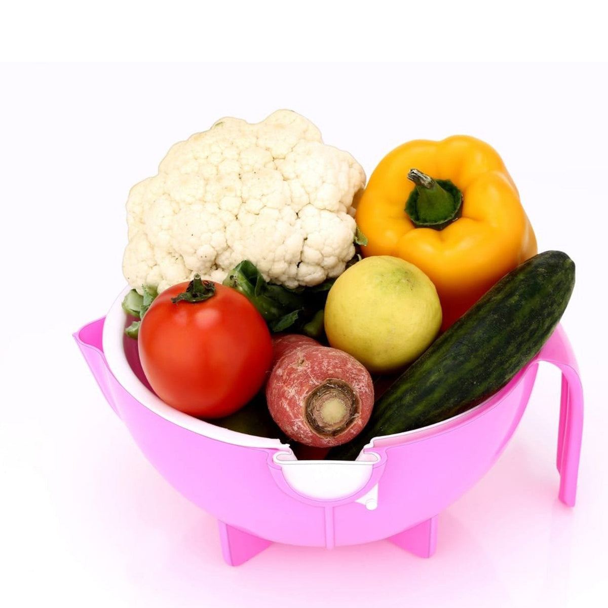 Multifunctional Vegetable Fruits Cutter Shredder With Rotating Drain Basket - Happy Price - Image 1