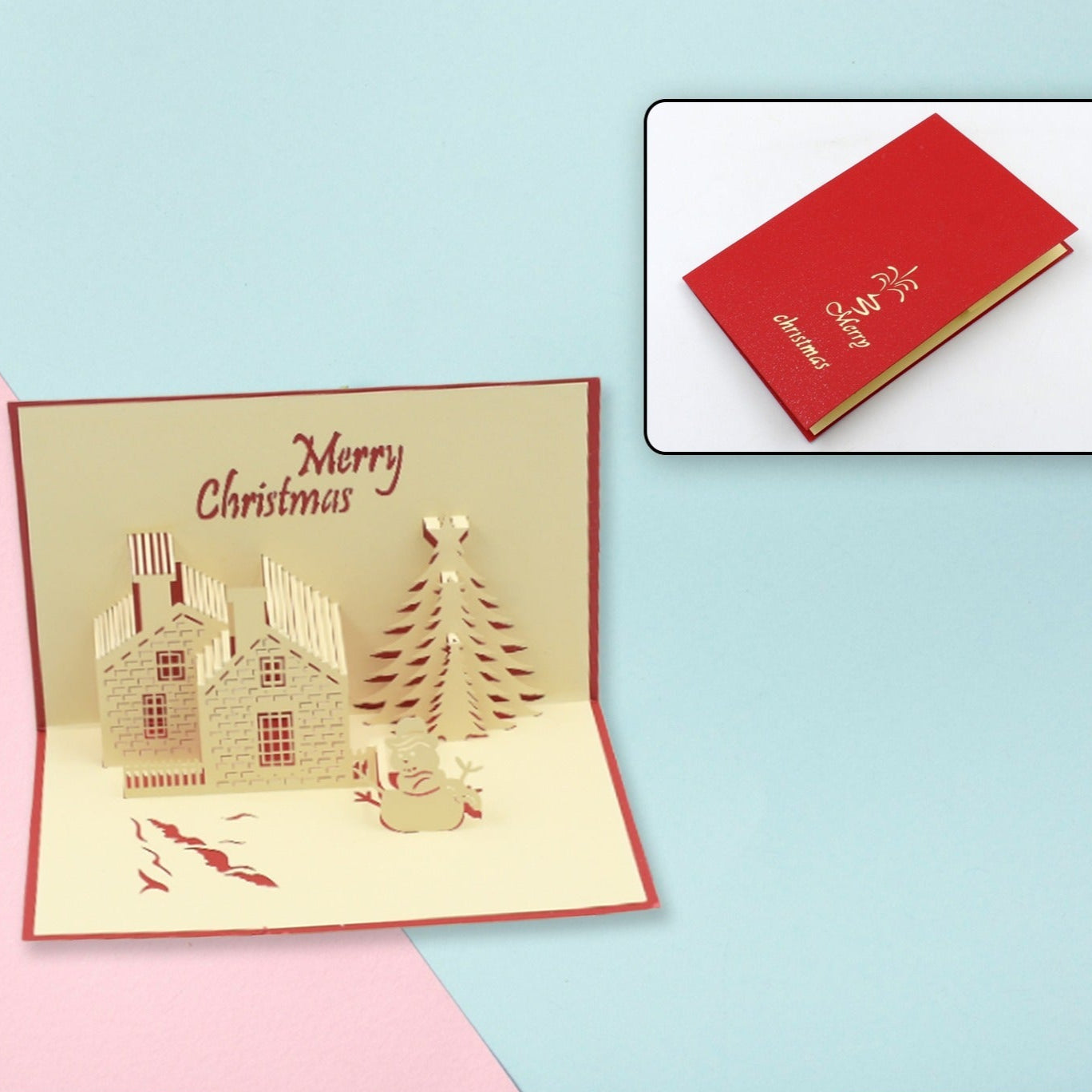 3d Paper Wish Card High Quality Paper Card All Design Card Good Wishing Card (Birthday Valentine Love Christmas Card) (1pc ) - Happy Price - Image 1