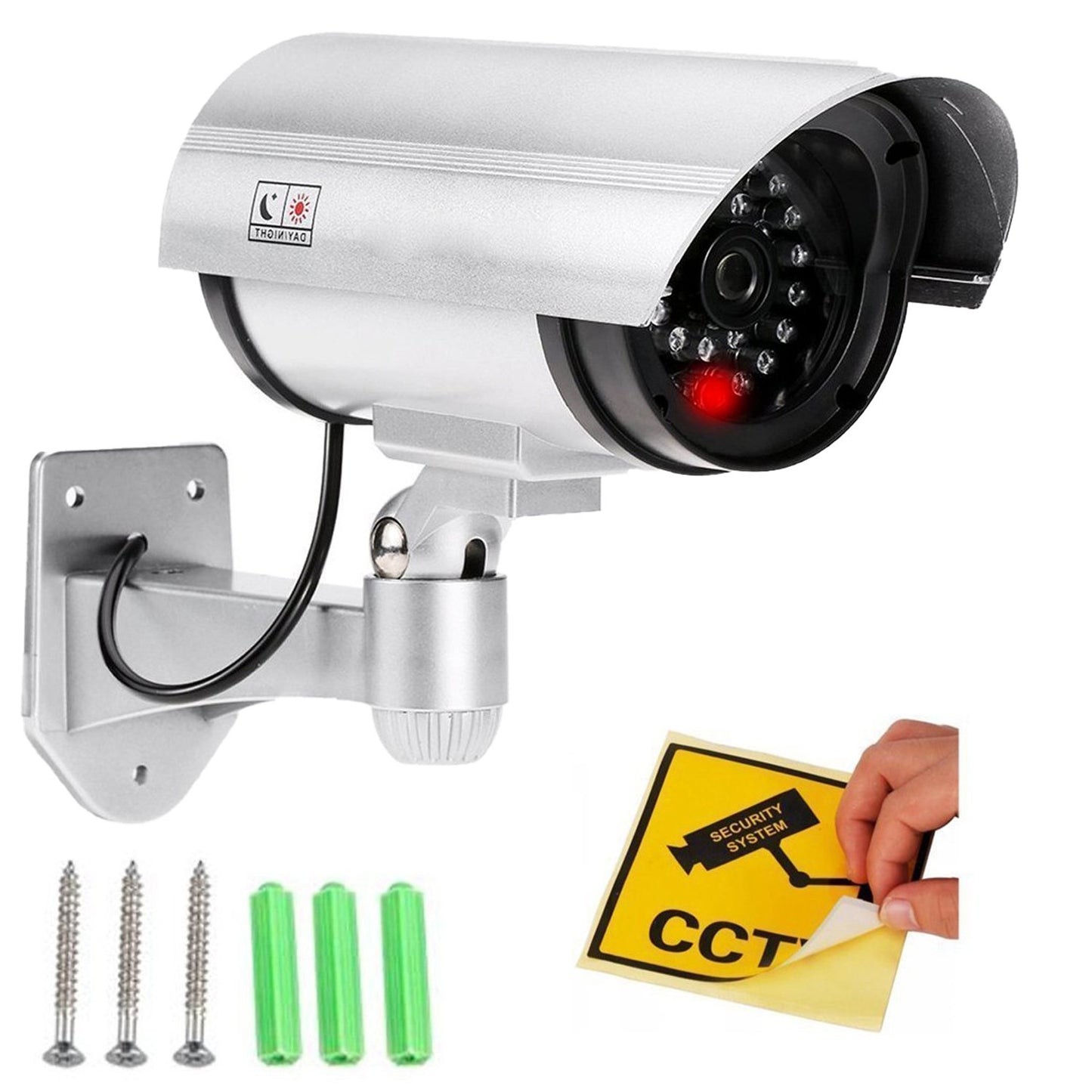 Wireless Security Cctv False Outdoor Fake Dummy Piece Ir Camera - Happy Price - Image 4