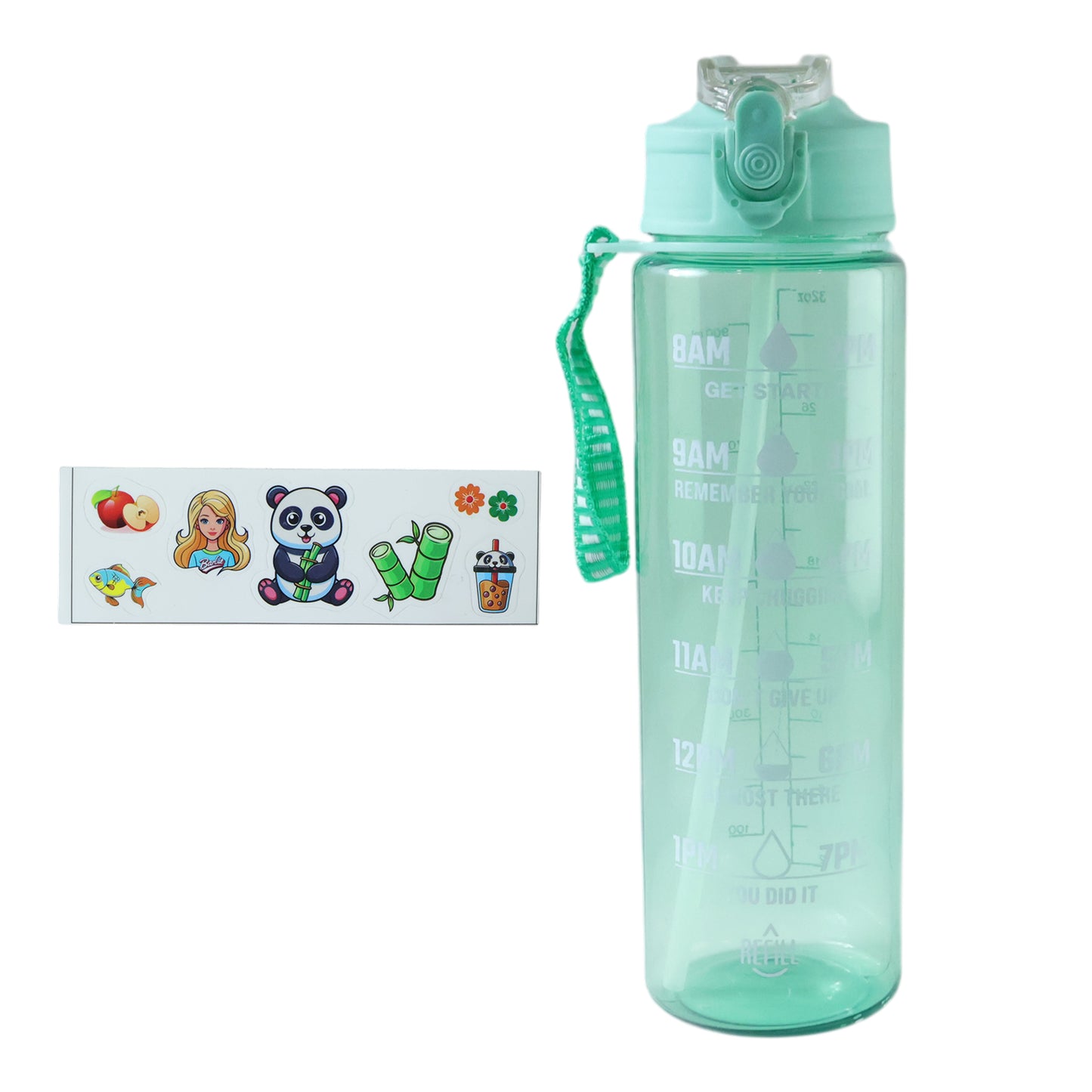 1000 ML Motivational Water Bottle with Time Marker & Flip Lid - Happy Price - Image 4
